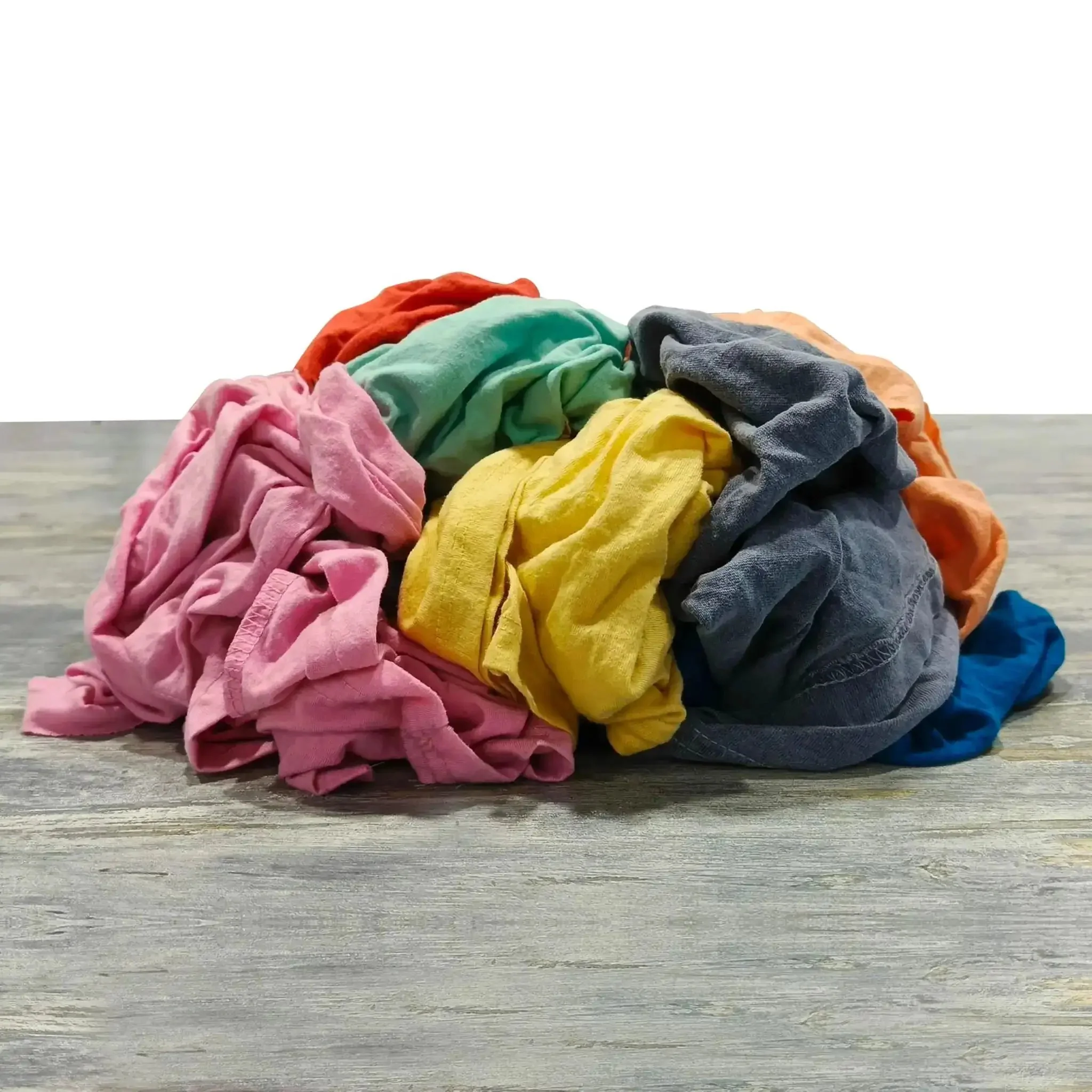 Recycled Color Knit Cleaning Rags Bulk Pack For DIYers And Home Pros, Ultra Absorbent Cotton T Shirt Rags For Mechanics And Painters, Multipurpose Shop Cloths, 25 Lb Compressed Box - Image 8