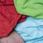 Recycled Cotton T Shirt Cleaning Rags in Assorted Colors 50 Lb Box Heavy Duty Industrial Grade Wiping Cloths for Auto Shop Painting and General Cleanup Non Color Fast