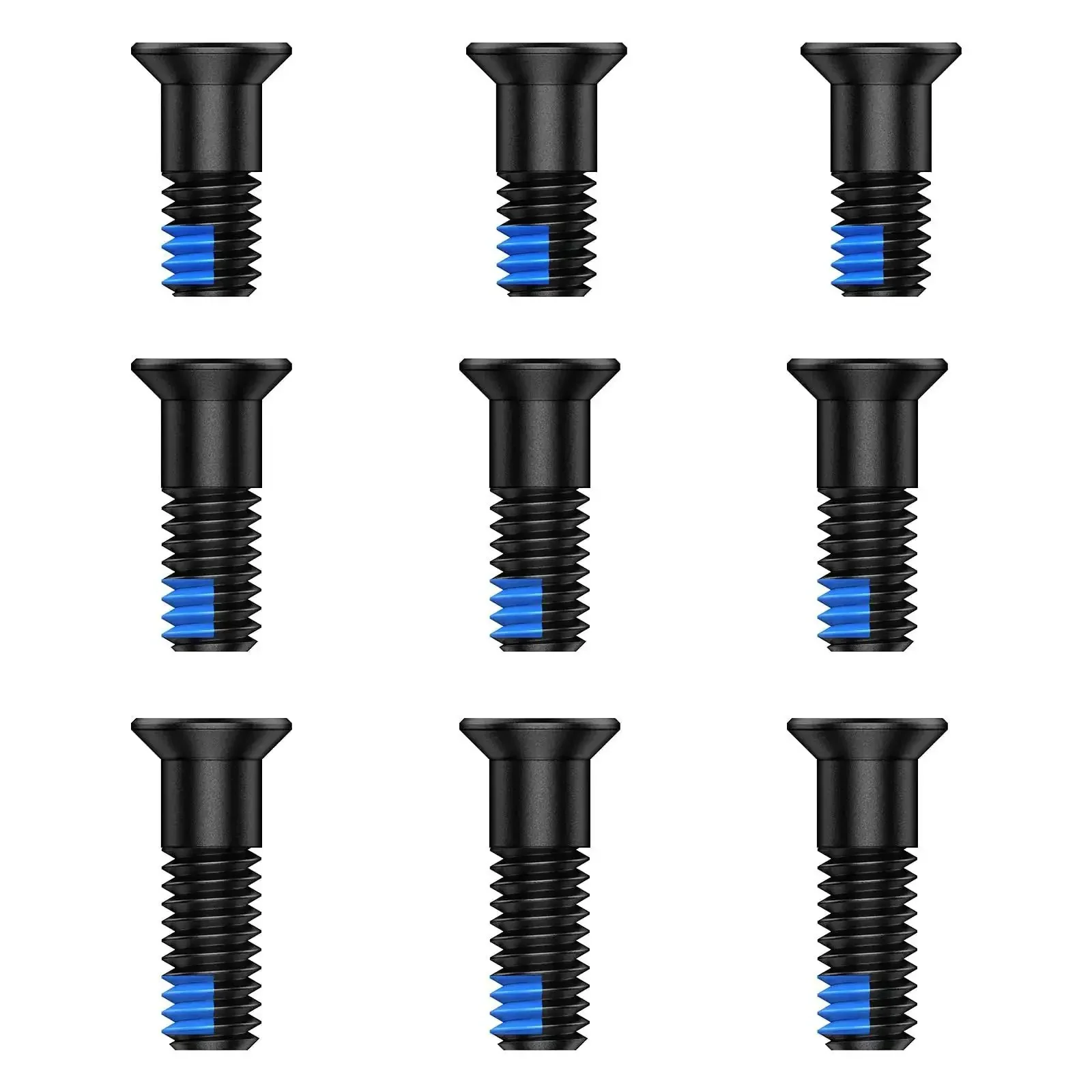 Red Dot Sight Screw Kit For M4 Mounts, 9 Pieces, 6Mm Diameter With 9.8Mm 11.3Mm And 12.8Mm Lengths, Fits Holosun 407K 507K EPS Optics, Stainless Steel Blue Thread Locker, Durable And Easy To Install