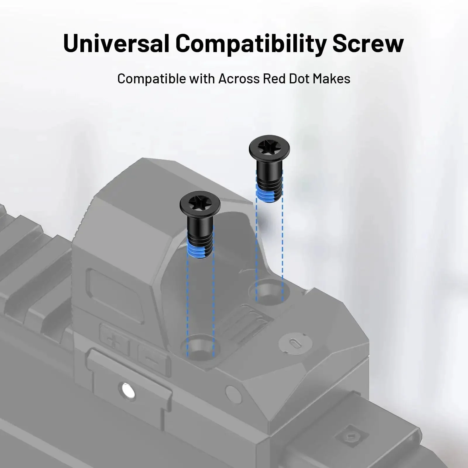 Red Dot Sight Screw Kit For M4 Mounts, 9 Pieces, 6Mm Diameter With 9.8Mm 11.3Mm And 12.8Mm Lengths, Fits Holosun 407K 507K EPS Optics, Stainless Steel Blue Thread Locker, Durable And Easy To Install - Image 5