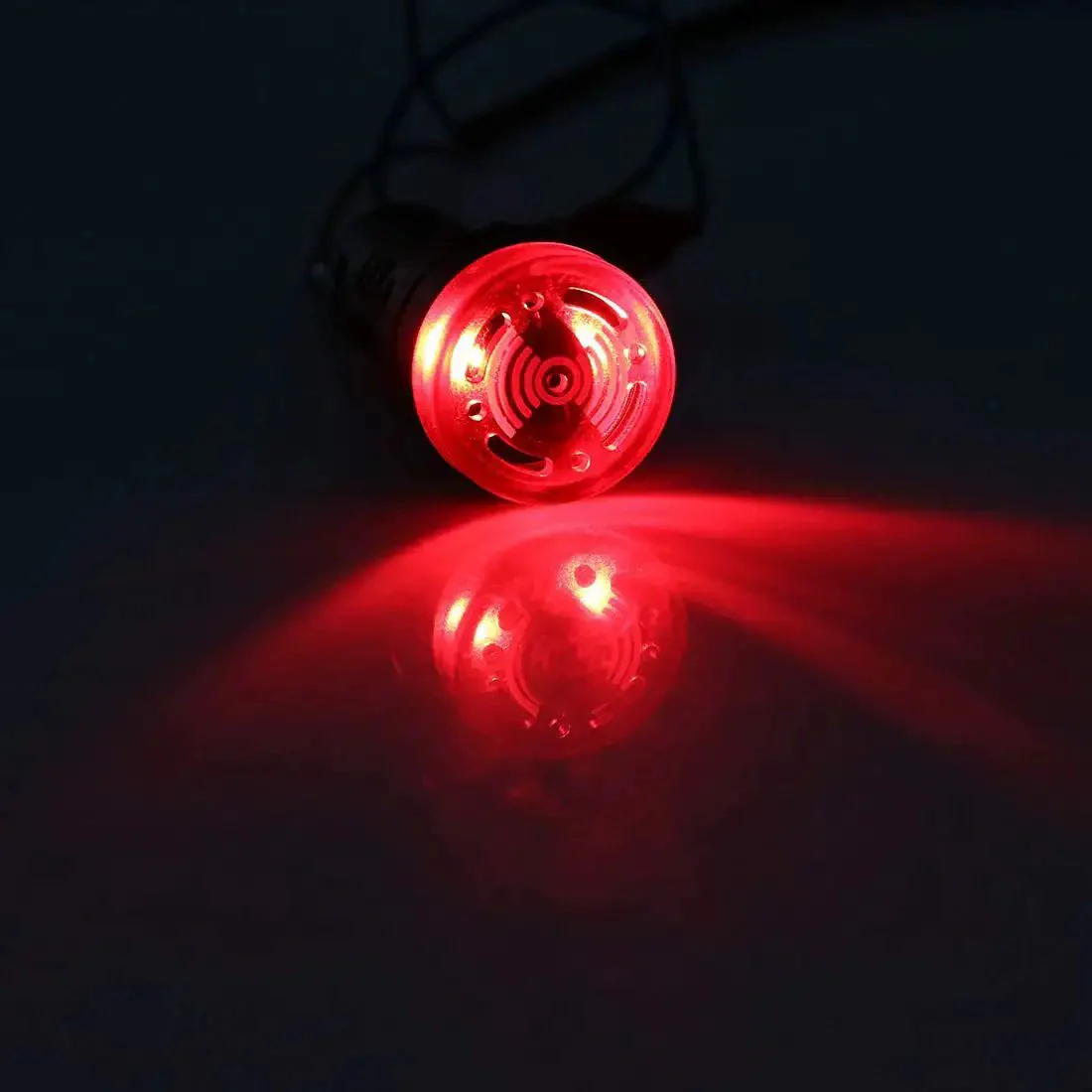 Red Indicator Light With Buzzer For 24V AC DC, 22mm Panel Mount Flashing Alarm For Electrical Control Panels, HVAC And DIY Projects, High Brightness LED, Intermittent Buzzer, Panel Lock Nut Included - Image 2