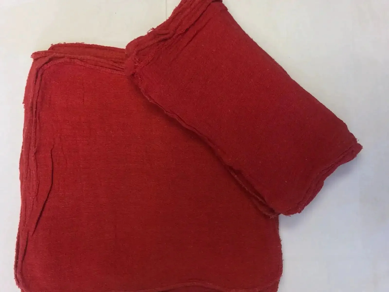 Red Industrial Shop Towels 14x14 Inches Grade B 1000 Count Case Heavy Duty Absorbent Cleaning Rags for Automotive Maintenance Workshop Home Garage Cleanup and General Car Care - Image 2