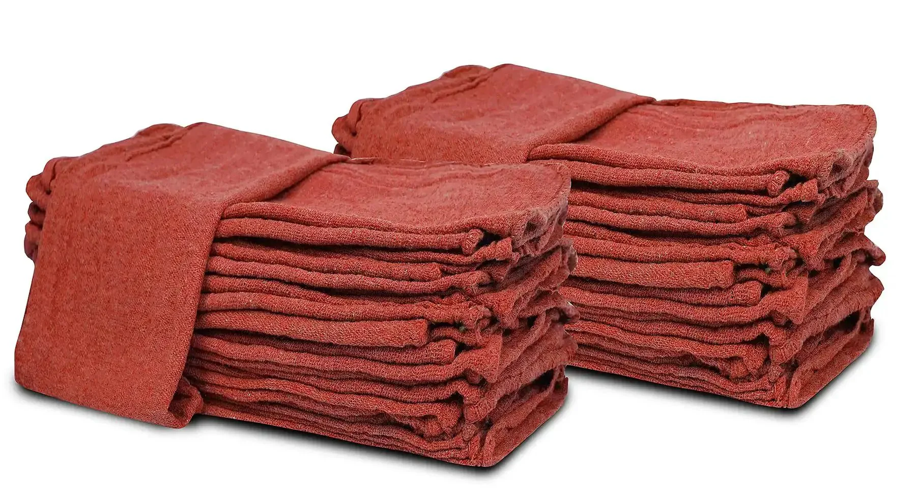 Red Linen Cotton Shop Towels Pack Of 150, 14 By 14 Inches Absorbent Cleaning Rags For Auto Shops, Garages, Industrial Jobs, And Home Use, Reusable Washable Multipurpose Lint Free - Image 9