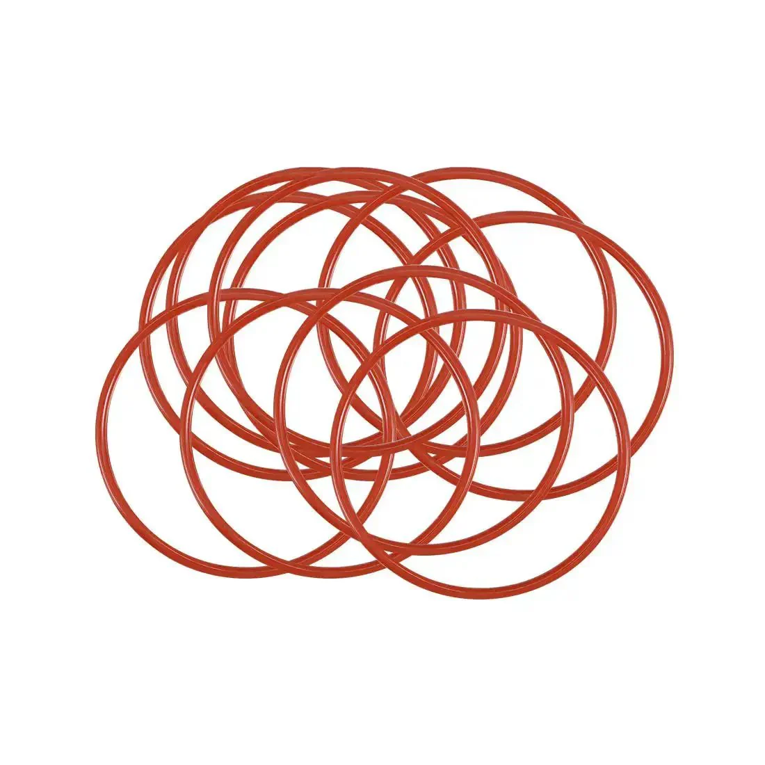 Red Silicone O Ring 32mm Outer Diameter 29mm Inner Diameter 1.5mm Cross Section VMQ Seal Gasket 50 Durometer Temperature Range From Minus 22F To 392F Pack Of 10 For Travel Mugs