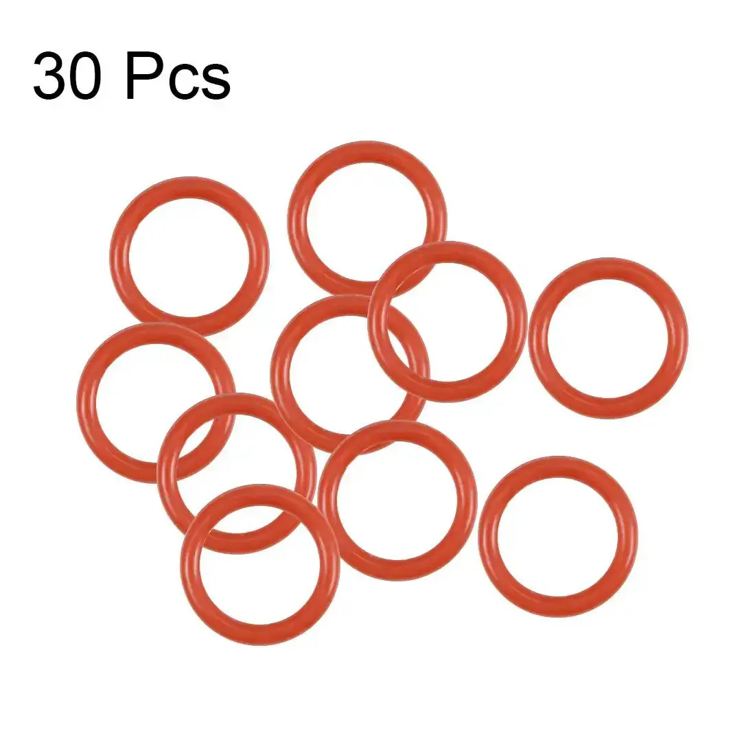 Red Silicone O Ring 7mm OD 5mm ID 1mm Cross Section VMQ Seal Gasket Pack Of 30 For Travel Mug Lids High Temp From Minus 22 Fahrenheit To 392 Fahrenheit Durable And Leak Proof - Image 4
