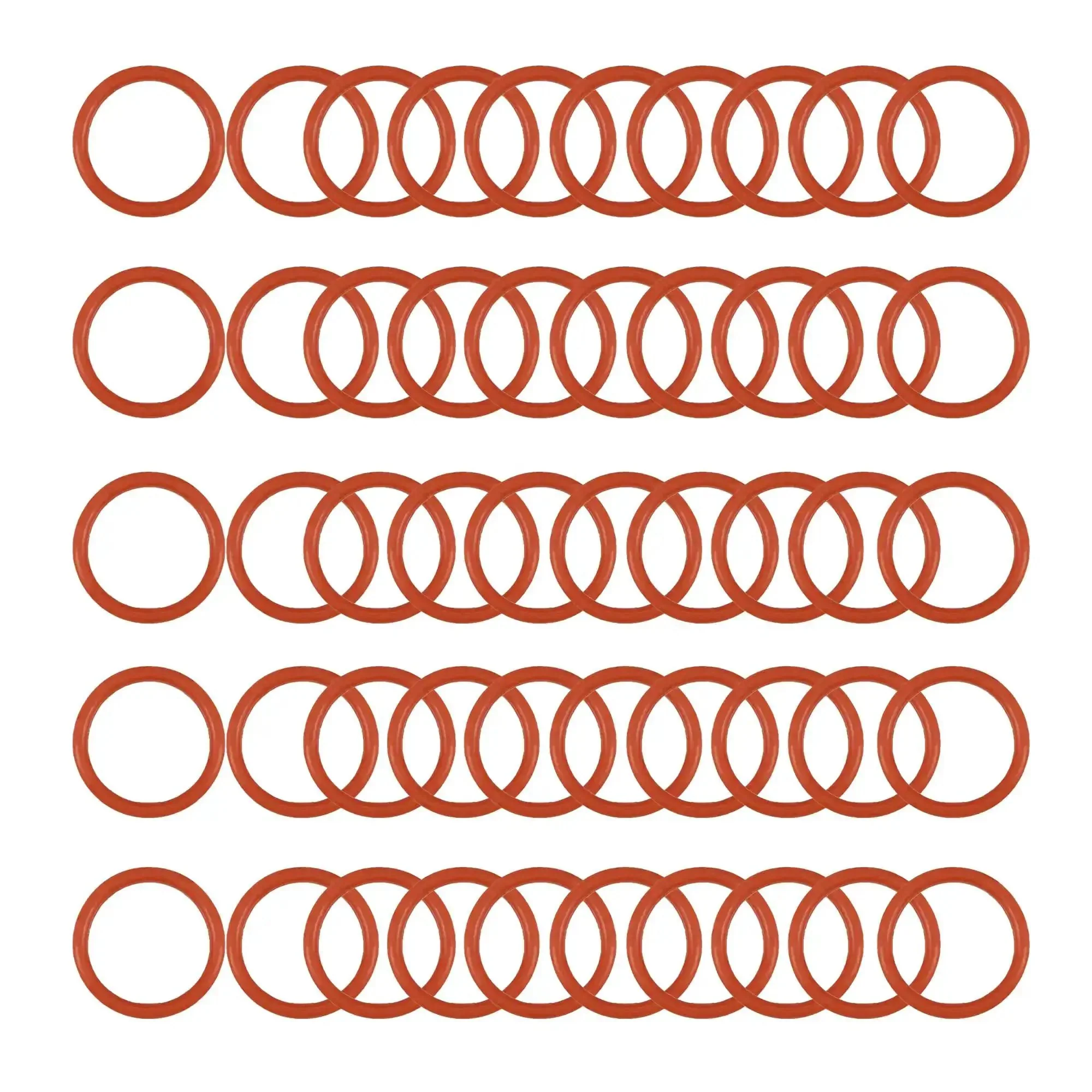 Red Silicone O Rings 8mm Outer Diameter 6mm Inner Diameter 1mm Cross Section VMQ Food Safe Sealing Gasket For Cup Lids Coffee Makers Brewing Fittings Washers Pumps Plumbing Hoses Auto Machines