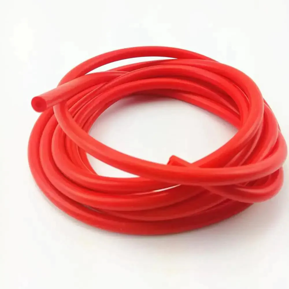 Red Silicone Vacuum Hose One Eighth Inch ID 3mm, 10 Feet Long, 130 PSI Max, High Temperature Range -76F to 374F, Reinforced 2mm Wall, Durable Automotive and Industrial Vacuum Tubing for Auto Shops and DIY Rigs