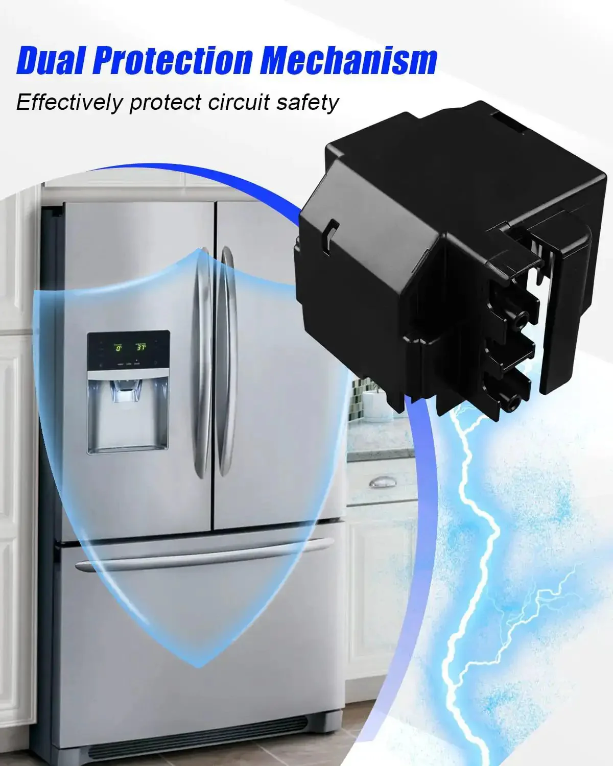 Refrigerator Start Relay And Overload Kit Fits Select Refrigerators For Plug And Play Install Replacement Replace 5304499966 AP5959044 4179401 241667501 297054500 PS11700335 Durable Build Budget Friendly Diy Upgrade - Image 4