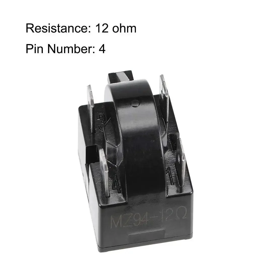Refrigerator Start Relay Kit 12 Ohm 4 Pin With Compressor Thermal Overload Protector 1/2 HP 375W Easy Install For Most Brands And Models Designed For Quick Easy Replacement And Quiet Startup - Image 4