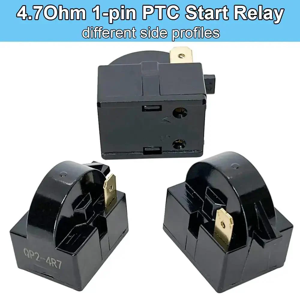 Refrigerator Starter PTC Start Relay 4.7 Ohm 1 Pin With 6750C0005P Overload Protector Replacement for LG and Vissani Mini Fridges Wine and Beer Coolers - Image 6