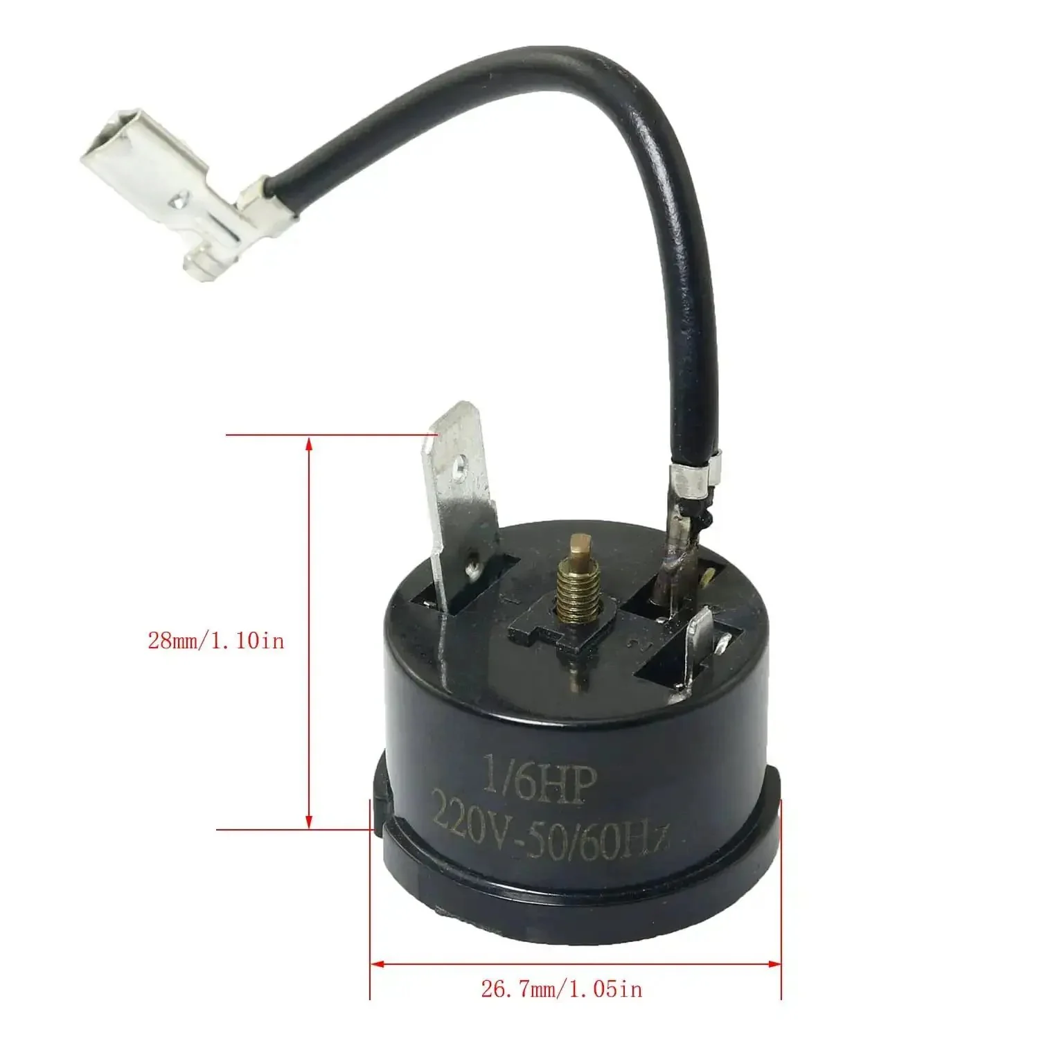 Refrigerator Thermal Overload Protector One Sixth HP 125W Round Freezer Compressor Overload Switch For Car Fridge Portable Freezer Beverage Cooler Replacement Part Ideal For Beverage And Wine Coolers In RVs Boats And Home Fridges - Image 4