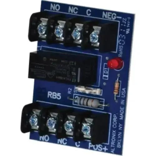 Relay Module 6 To 12VDC 120 mA DPDT Blue 1 Pack For Security Systems And DIY Projects Two Form C Relay Board Easy Mount For Cabinet, Door, And Hinge Applications RB5 - Image 2