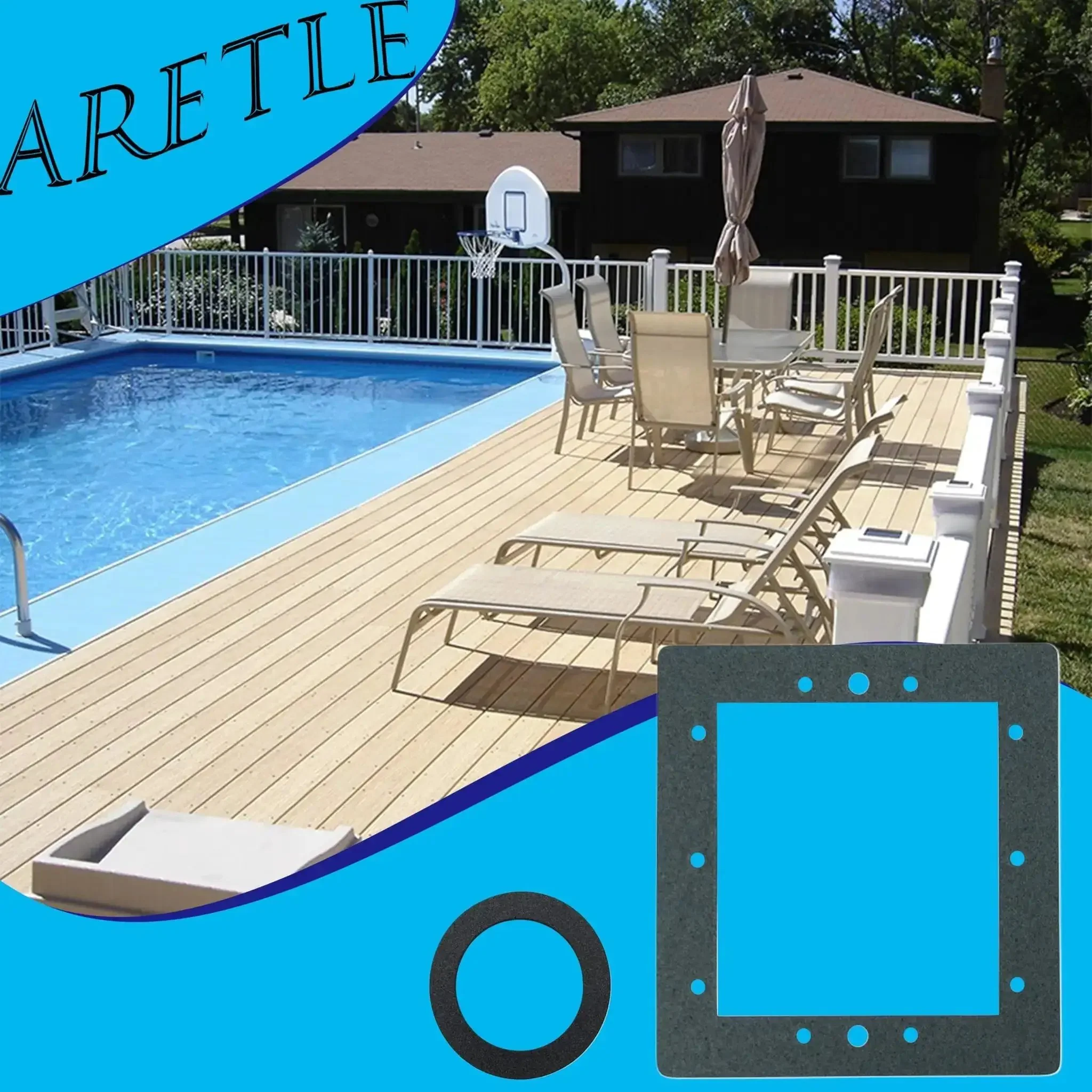 Replacement Above Ground Pool Skimmer And Return Gasket Kit 863000 Fits Fanta Sea Kayak Pools Skimmers Includes 2 Skimmer Gaskets And 9 Return Gaskets For Secure Liner Change And Tight Seals - Image 4