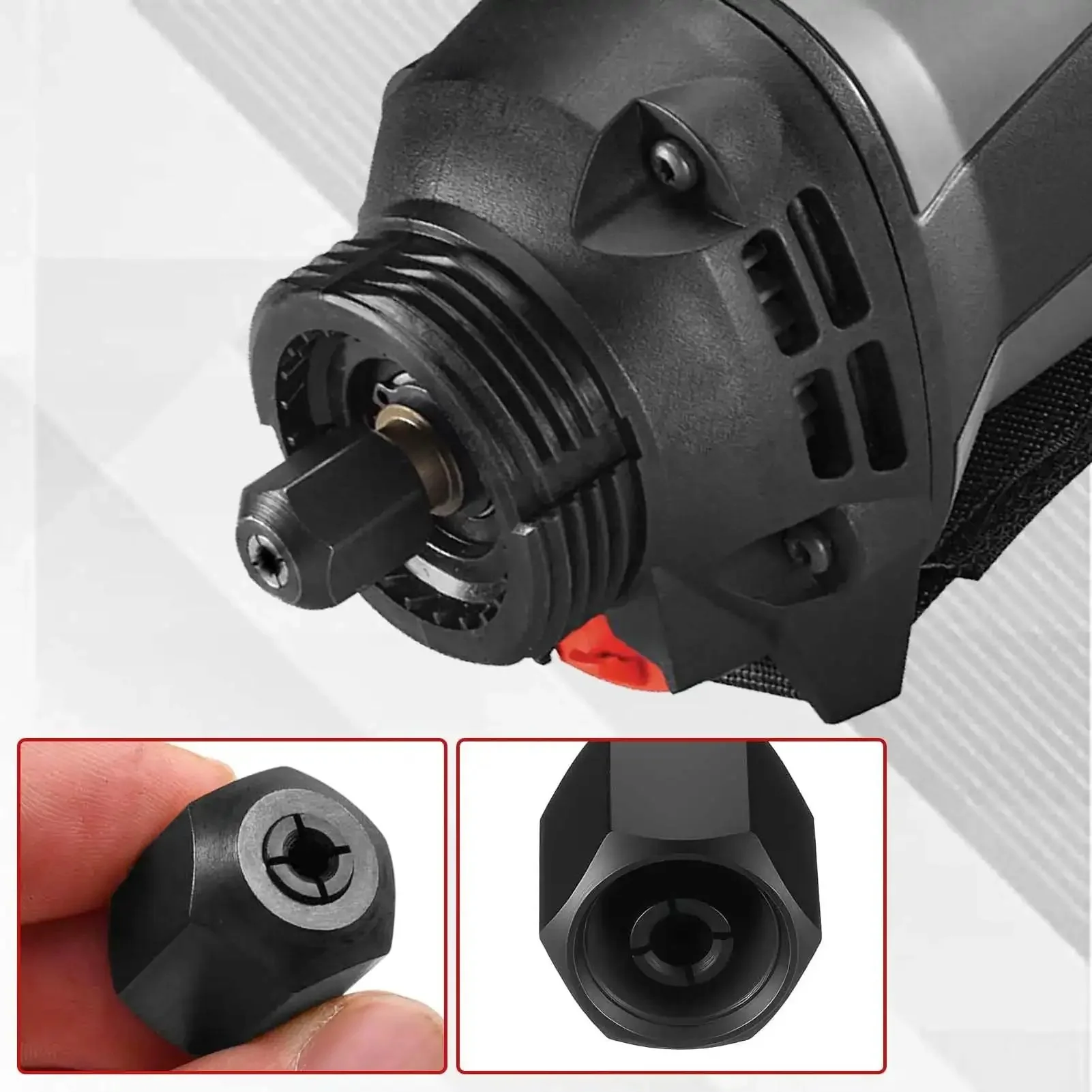Replacement Collet And Nut Kit For CN1, 3 Pcs With 1/8 Inch, 5/32 Inch, 1/4 Inch Collets And 1 Nut In A Go-To Portable Storage Case, Heavy-Duty Manganese Steel Build, Compatible With Rotozip Spiral Saw Tools And Drywall Routers - Image 5