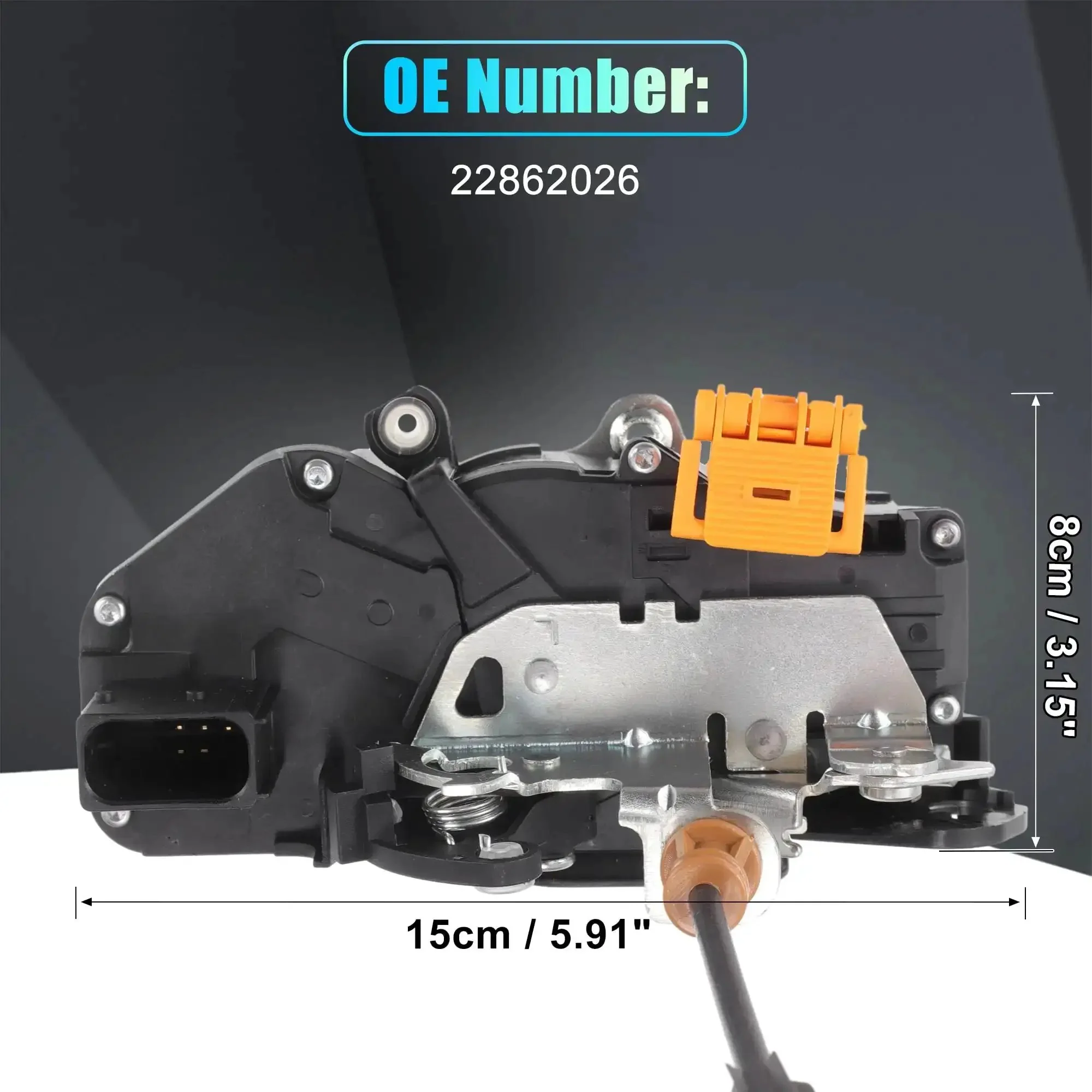 Replacement Front Left Driver Side Power Door Lock Actuator Motor With Cable For Chevy Silverado 1500 2500 3500 2010 To 2013 And GMC Sierra Suburban 2010 To 2014 Door Latch Actuator OE Number 22862026 - Image 6