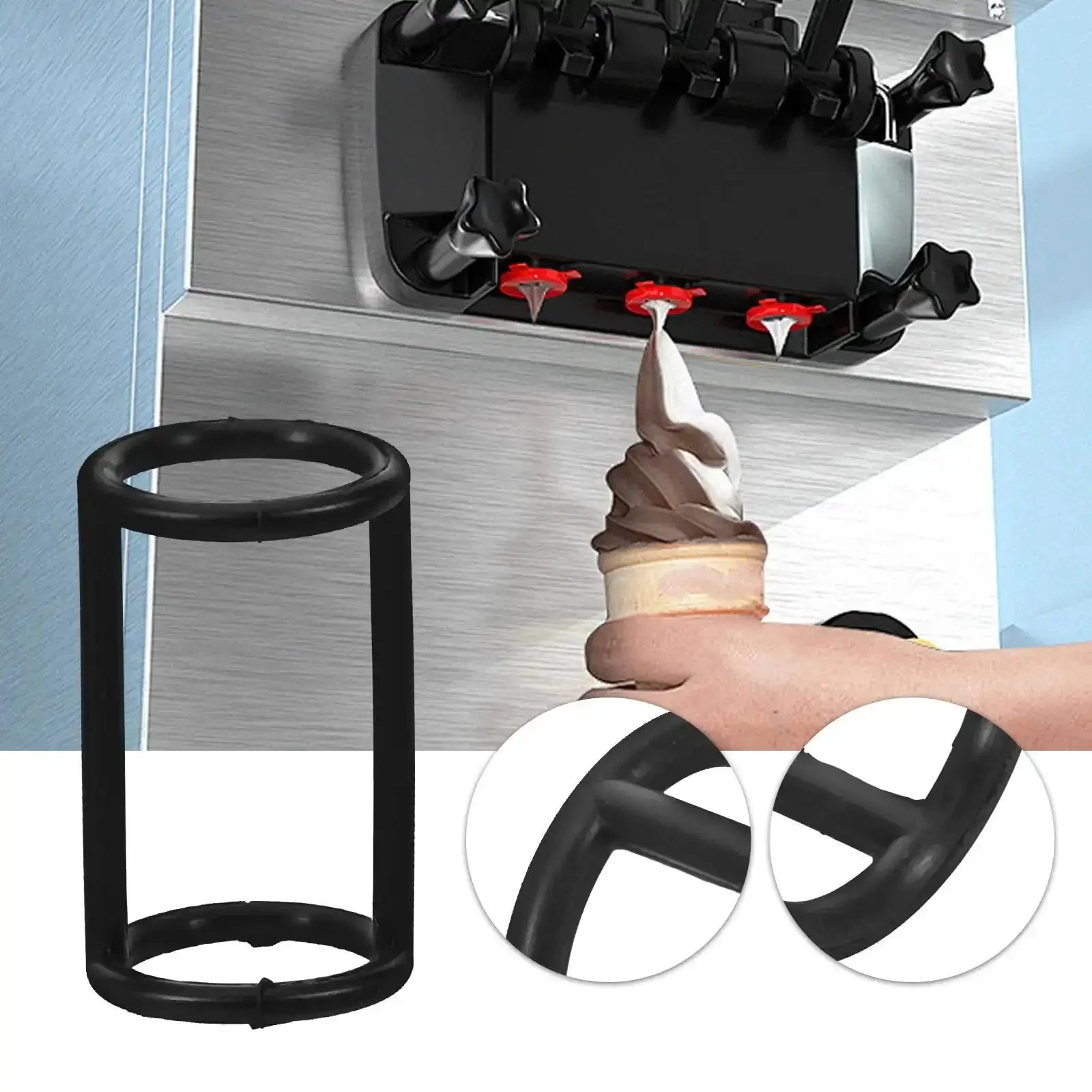Replacement I Shaped Silicone Sealing Ring for Ice Cream Machine and Soft Serve Maker, Rubber Gasket Spare Part, DIY Friendly Install, Durable Silicone Seal to Boost Safety and Efficiency for Home or Commercial Ice Cream Makers - Image 3