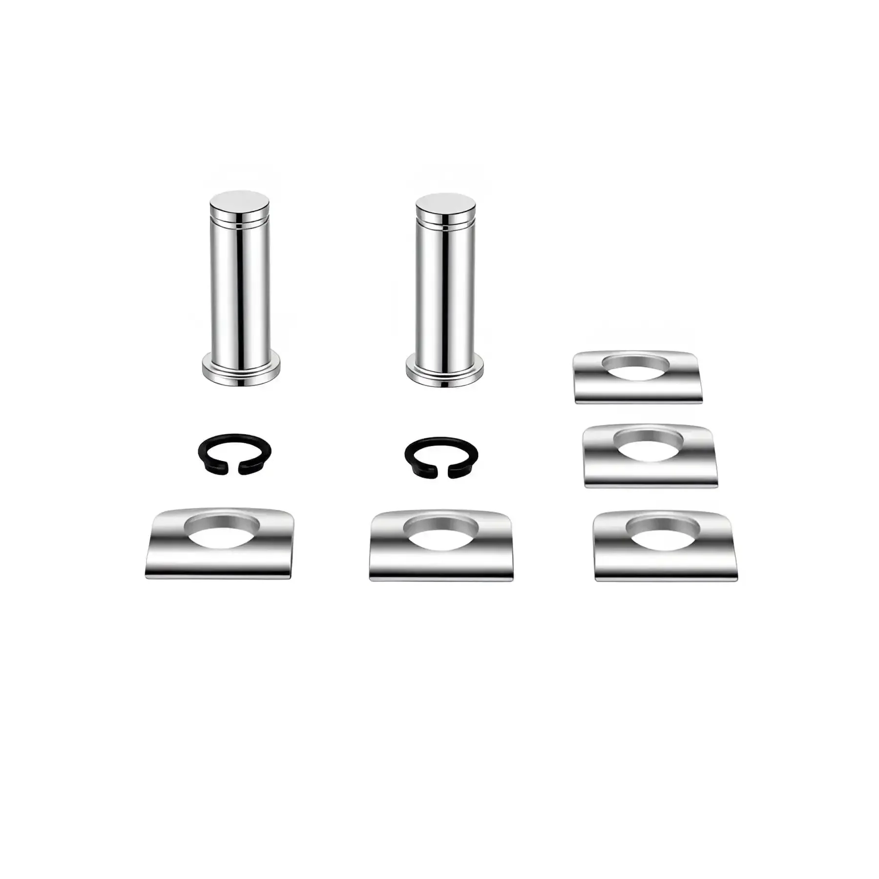 Replacement Motorcycle Footpeg Mount Pins Kit With E Clips And Washers, Four Pack Clevis Pins For Harley Style Footpeg Brackets, Replacement Foot Peg Mounting Pin Set, Tighten Loose Pegs On Cruiser Touring Bikes - Image 4