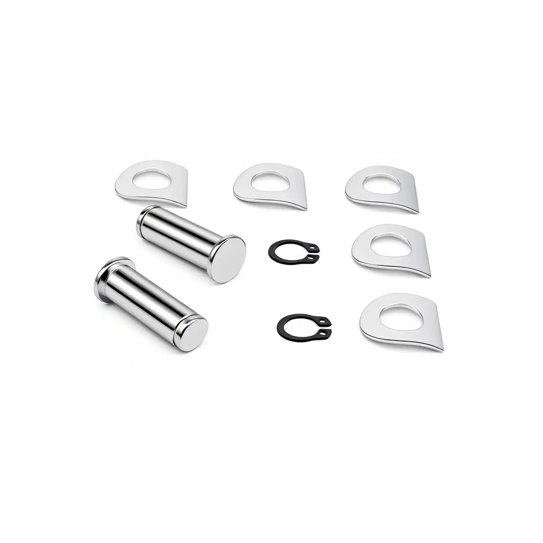 Replacement Motorcycle Footpeg Mount Pins Kit With E Clips And Washers, Four Pack Clevis Pins For Harley Style Footpeg Brackets, Replacement Foot Peg Mounting Pin Set, Tighten Loose Pegs On Cruiser Touring Bikes - Image 5