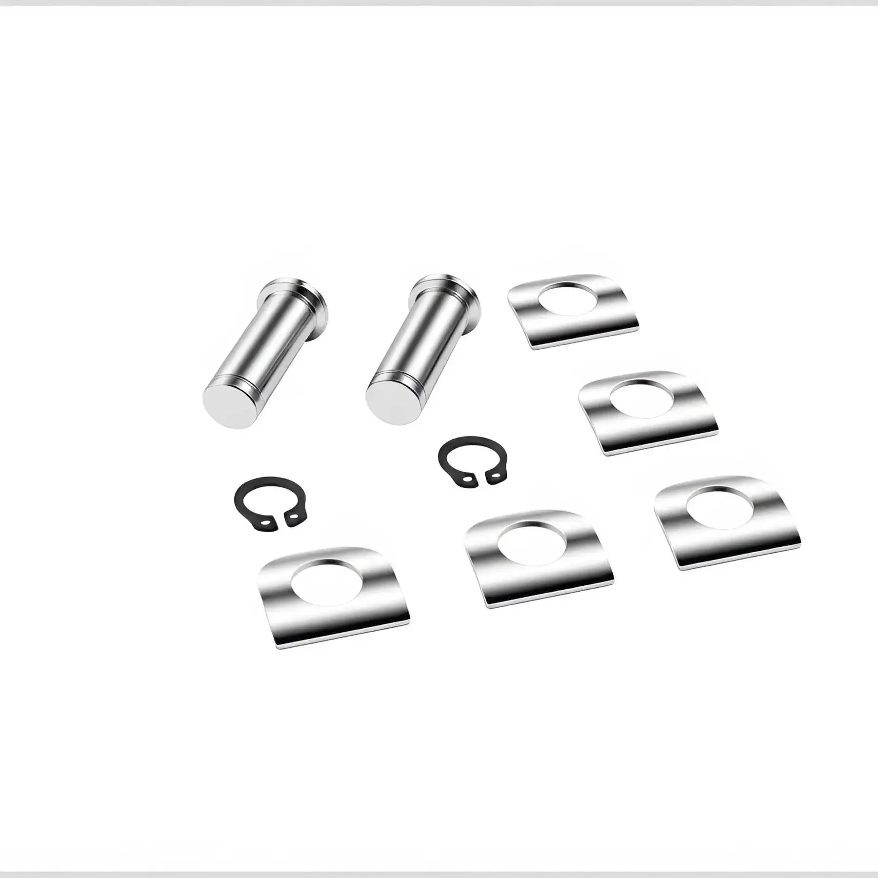 Replacement Motorcycle Footpeg Mount Pins Kit With E Clips And Washers, Four Pack Clevis Pins For Harley Style Footpeg Brackets, Replacement Foot Peg Mounting Pin Set, Tighten Loose Pegs On Cruiser Touring Bikes - Image 8