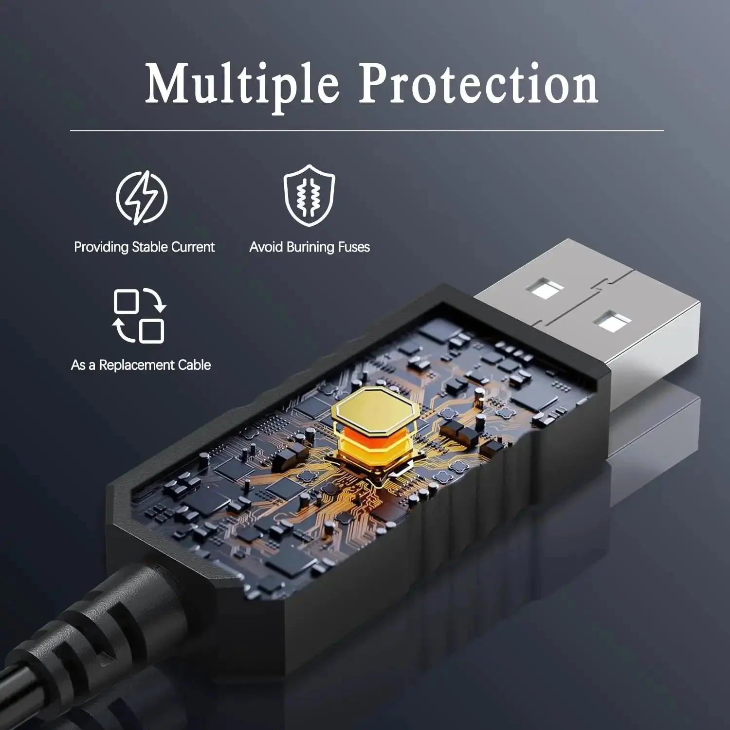 Replacement Radar Detector Cable USB to RJ11 Power Cord 5 Feet Long No Fuss 5V USB A Port to 12V Car Power Works With Escort Passport 9500i MAX360 Uniden R1 R3 R7 Beltronics Radenso XP And More - Image 4
