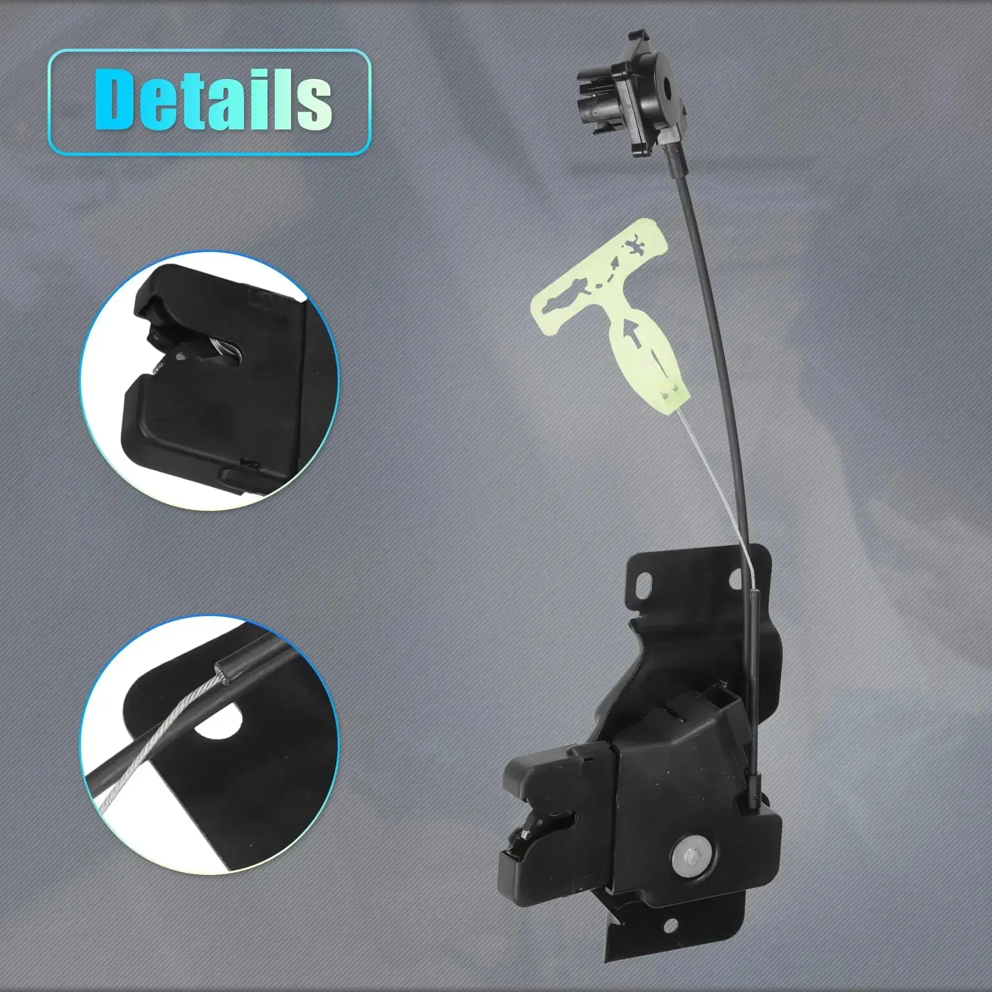 Replacement Rear Liftgate Door Lock Actuator With Cable For Lincoln Town Car 2008 2009 2010 2011 Direct Fit Plug And Play Tailgate Latch Assembly OE Quality No 8W1Z5443200A Black - Image 2