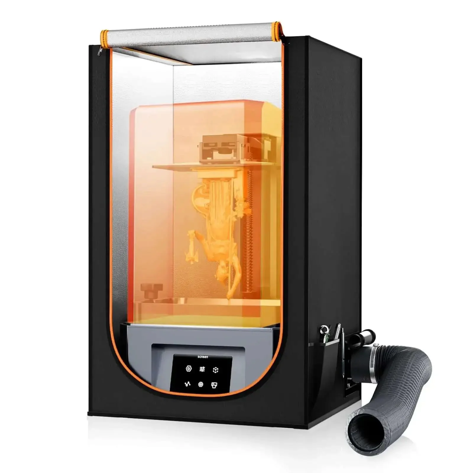 Resin 3D Printer Enclosure With Built In Ventilation Filter Odor Control Carbon Filter For Hassle Free Odor Free Resin Printing Fits Most LCD UV Resin Printers And Enclosures For Home Studio Workshop Use - Image 2