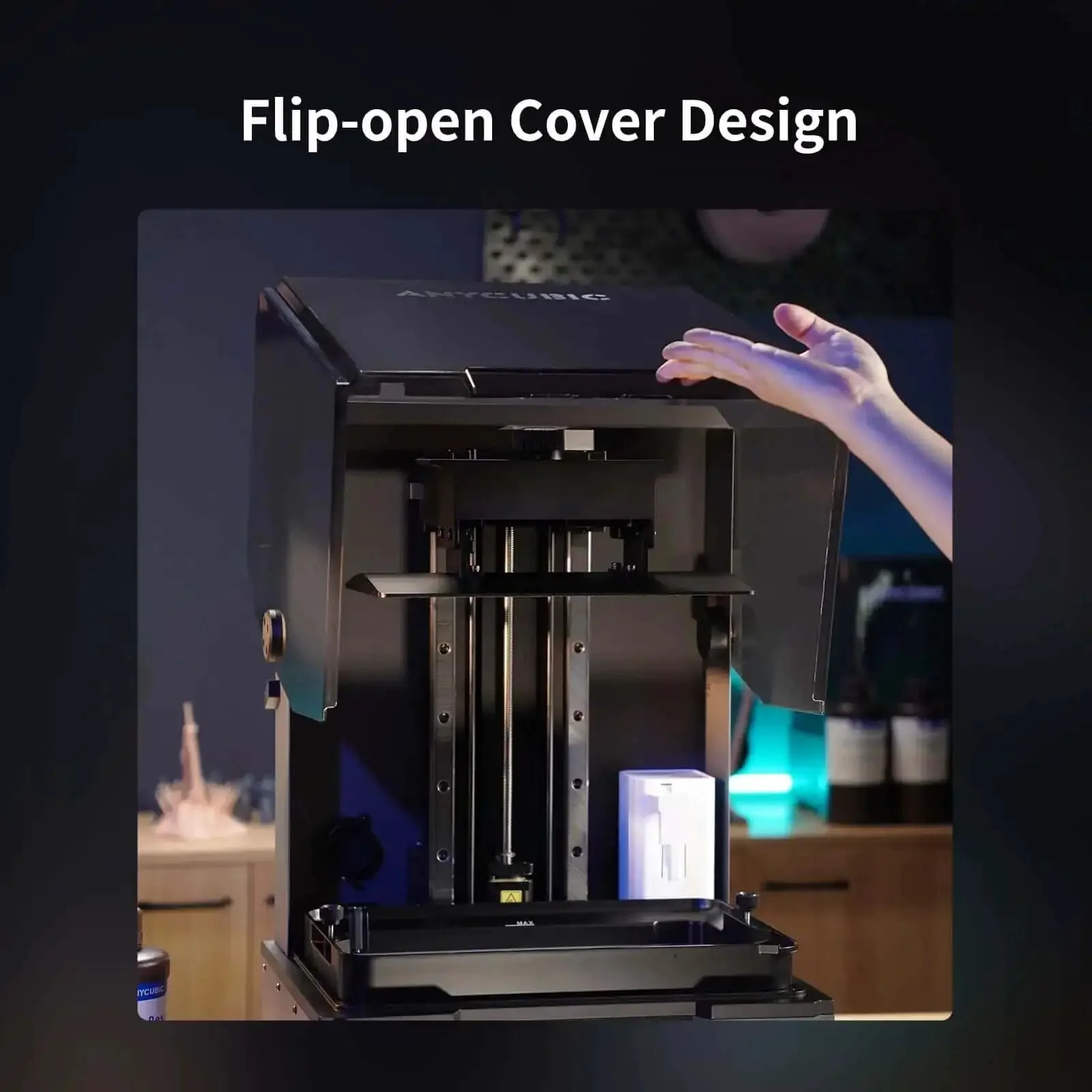 Resin 3D Printer With 13.6 Inch 7K Mono LCD Screen, Crazy Detailed Finish And Temperature Control, Big 11.73 x 6.46 x 11.81 Inch Build Volume, Fast Printing, High Precision, Anti Aliasing, Ideal For Miniatures And Pro Projects - Image 4