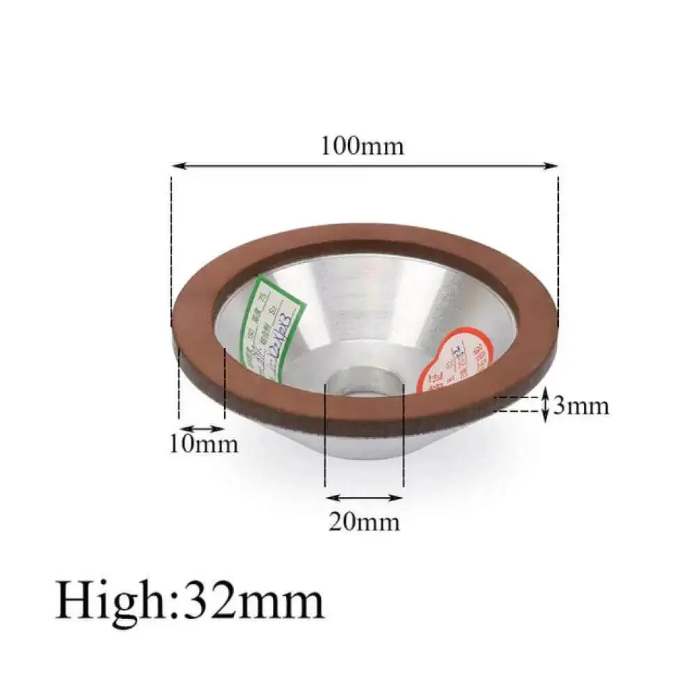 Resin Bond Diamond Grinding Wheel For Carbide Metal Tungsten Steel Milling Cutter 75mm 100mm 125mm 150mm Circle Sharpener Grinder With High Efficiency Cutting And Long Life - Image 4