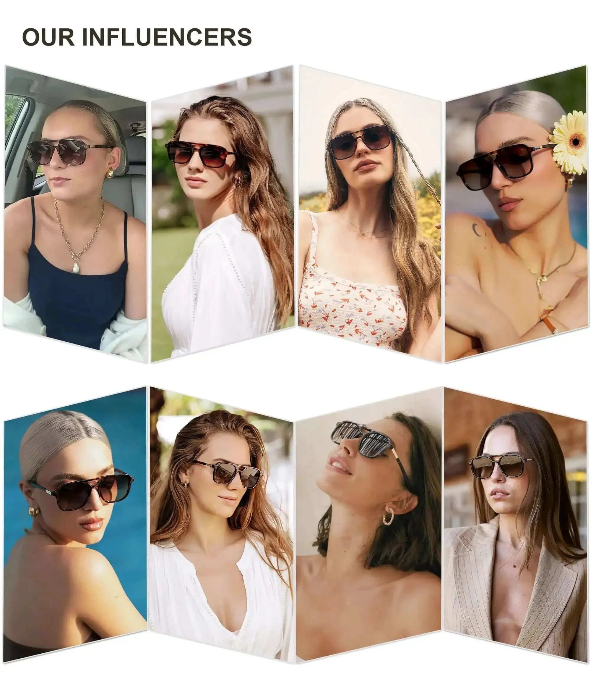 Retro Aviator Sunglasses For Women And Men Unisex Trendy Shades With Tortoise Frame And Brown Gradient Lenses UV400 Protection SJ2202 Classic Sun Glasses - Image 6