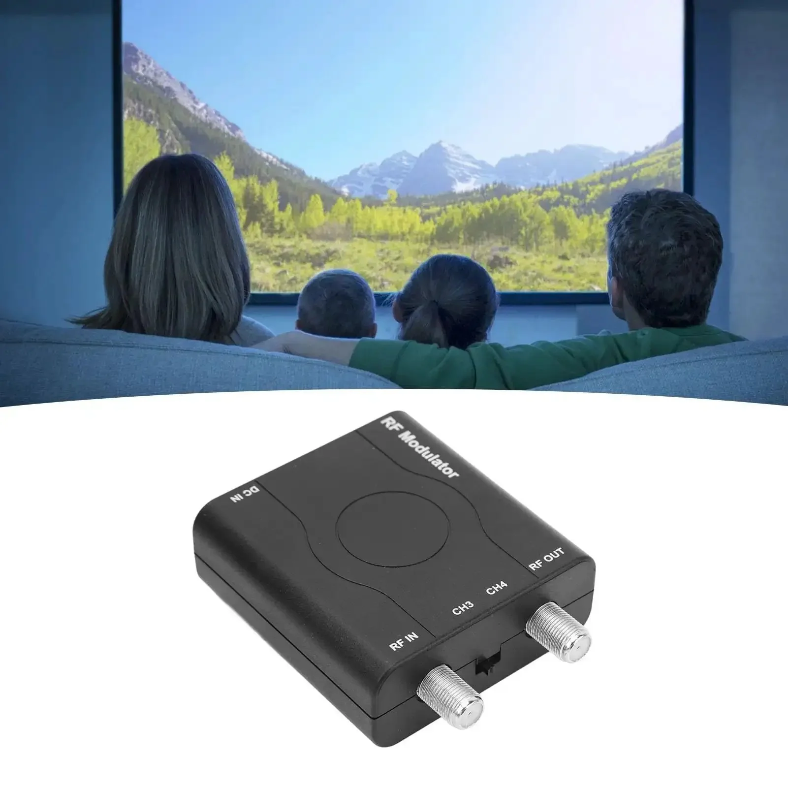 RF Modulator Adapter With HDMI Input For NTSC Output And 1080P PLL Controlled VHF Modulation Coaxial Converter For Old School TVs Supports CH3 And CH4 Frequencies HDMI 1.4 Ready - Image 7