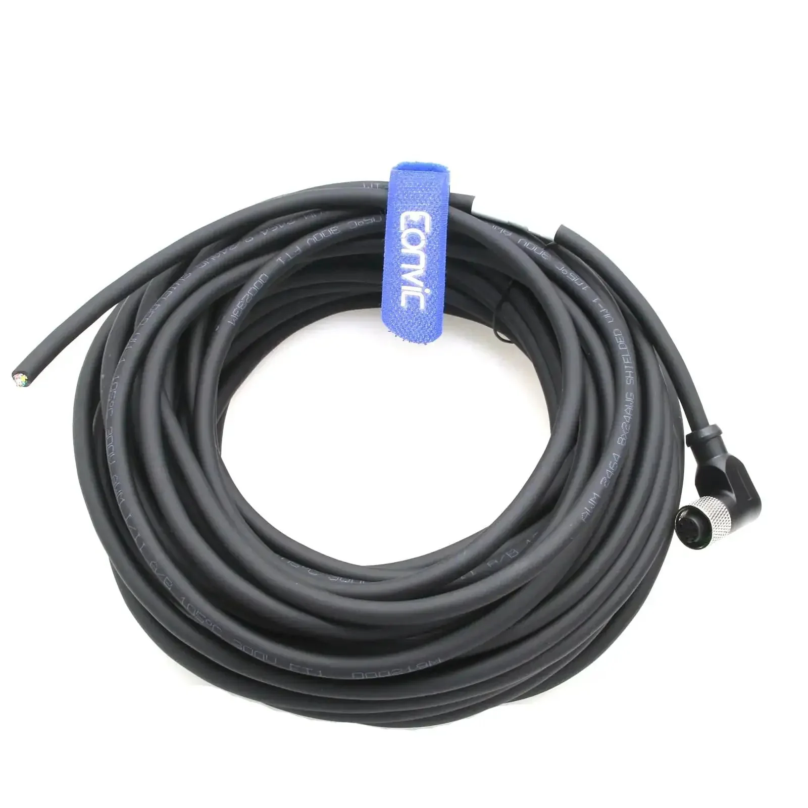 Right Angle M12 8 Pin A Code Female Industrial Sensor Connector With Shielded Waterproof Aviation Cable 10m Anti Vibration Corrosion Resistant Socket For Tough Factory Automation And Equipment - Image 5