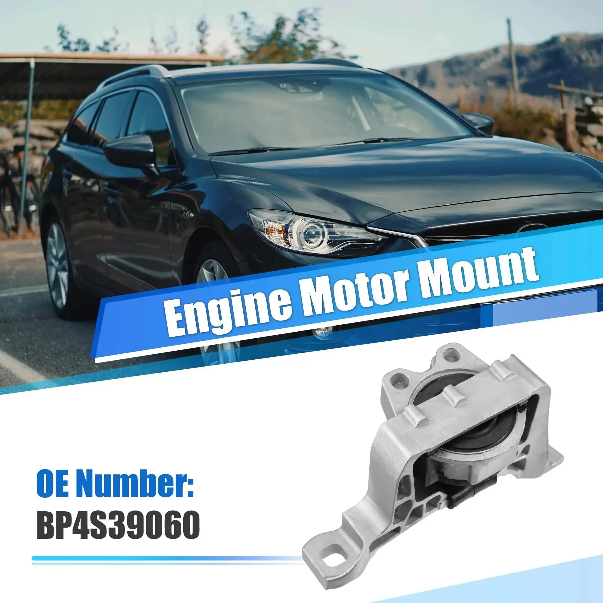 Right Engine Motor Mount For Mazda 3 2.0L L4 Gas 2004 2010 BP4S39060 Reduce Clunking Noise And Engine Vibration During Acceleration Or Gear Shifts For Smoother Drive With Less Vibration And Quieter Operation Easy Direct Fit Mount Replacement - Image 7