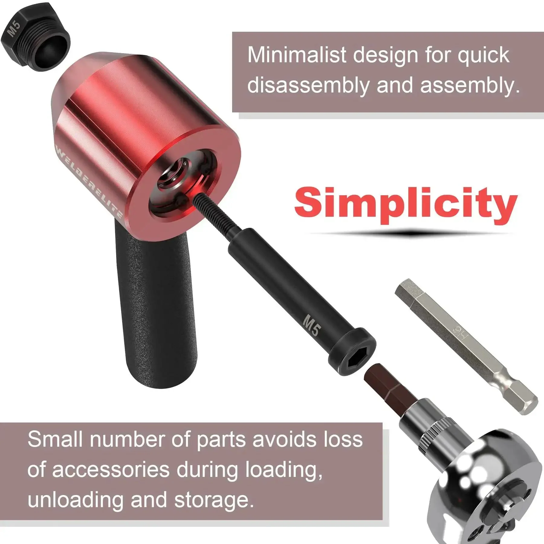 Rivet Nut Drill Adapter Kit With 290 Rivet Nuts And 13 Mandrels Converts Any Drill Into Quick Pro Grade Rivet Nut Insertion Includes Metric M3 M4 M5 M6 M8 M10 And Inch Sizes 4-32 8-32 10-24 10-32 1/4-20 - Image 3