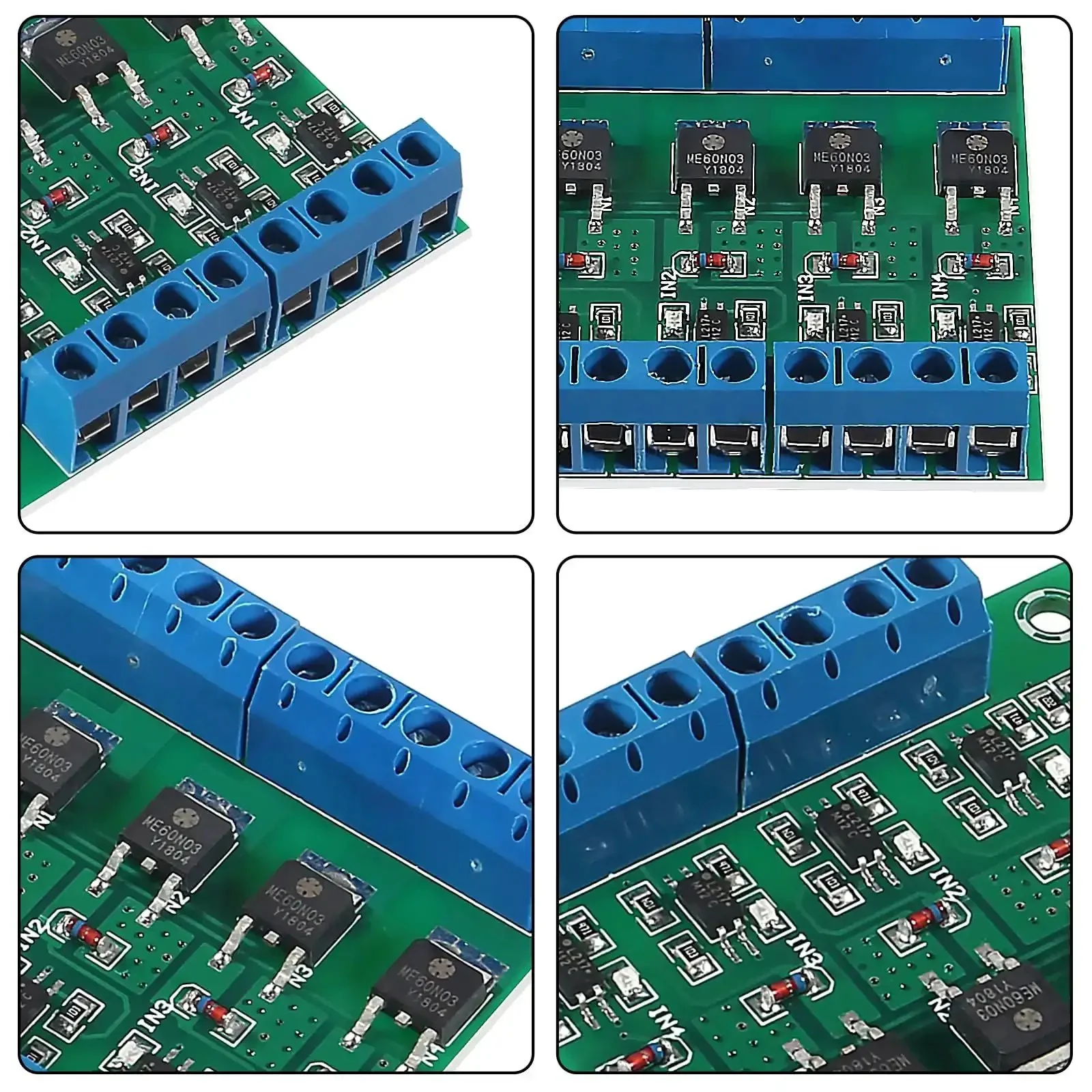 Rock Solid 4 Channel PLC Amplifier Module With MOSFET Driver And Optocoupler Isolation, PWM Input 3 to 20V, 3.7 to 27V DC Output, 10A Max, 3 Pack, High Interference Rejection For Reliable Microcontroller And Automation Projects - Image 6