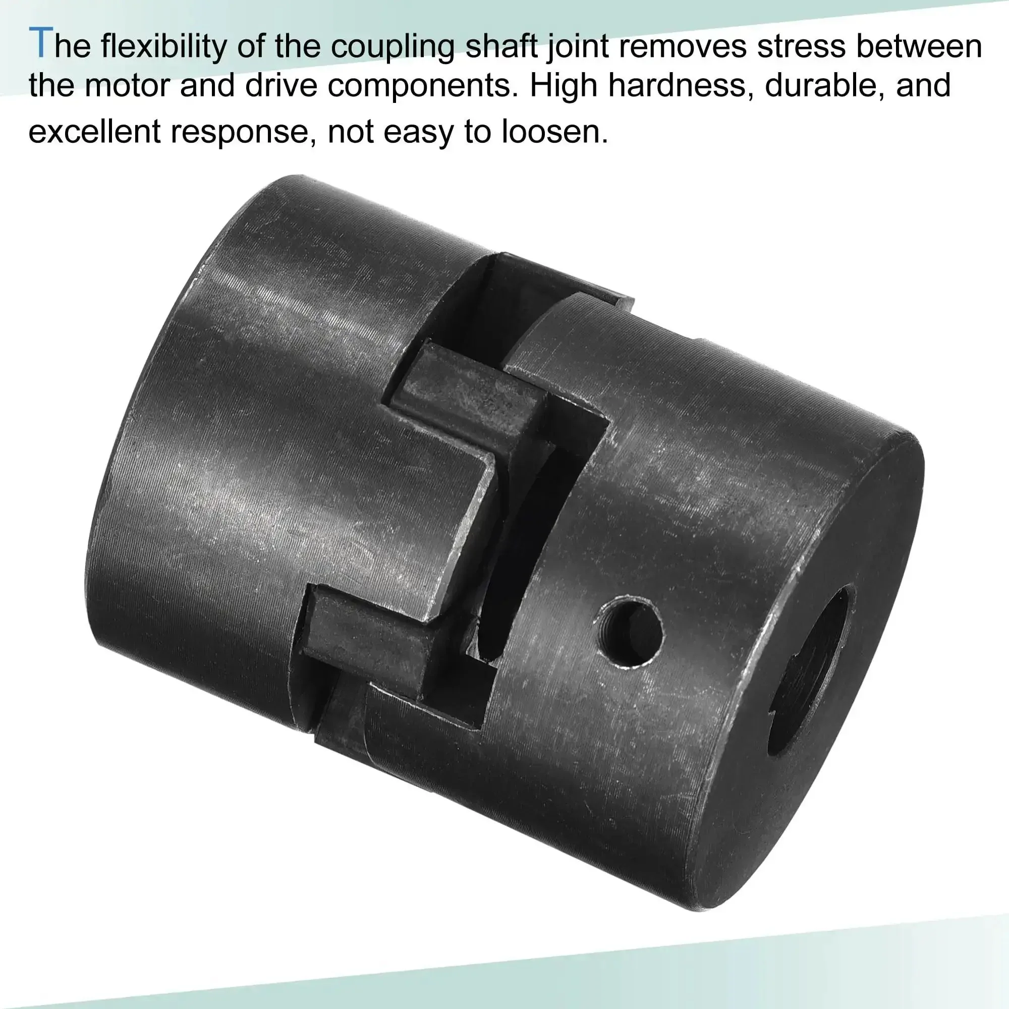 Rock Solid Flexible Coupling Shaft 15mm To 25mm Bore 52mm Length 44.5mm Outer Diameter Motor Coupler Joint For Servo And Stepper Motors Encoder And CNC Machines 45 Steel - Image 3
