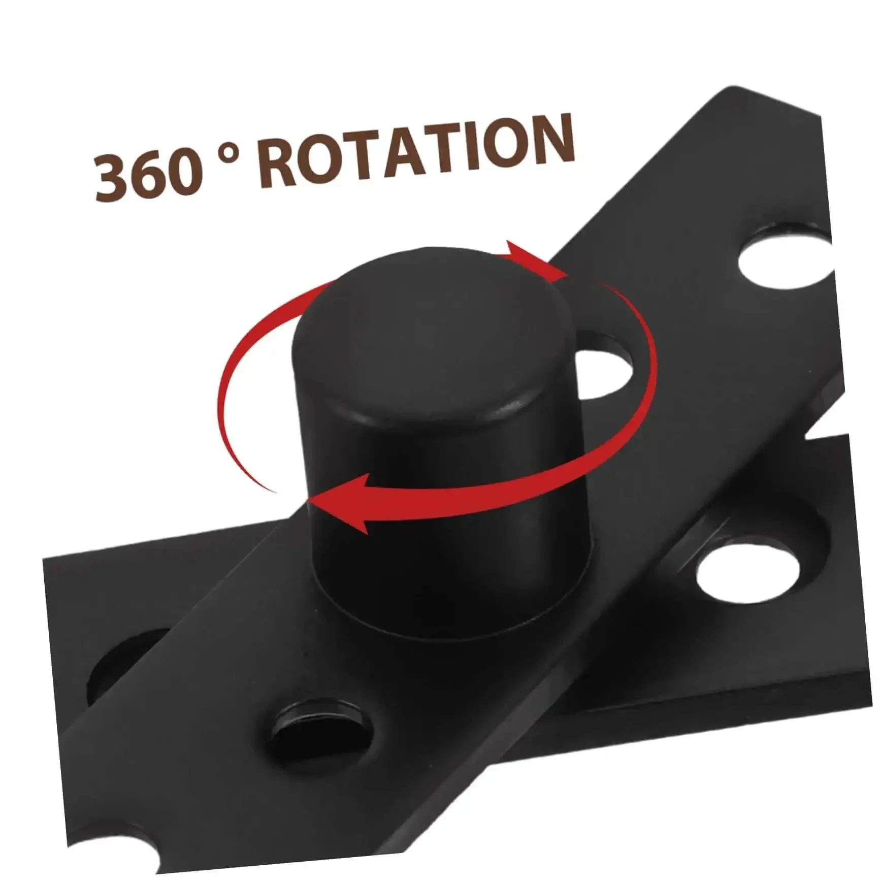 Rock Solid Heavy Duty Stainless Steel Pivot Hinges For Hidden Doors And Secret Bookcases In Black Finish Versatile For Home Office And Commercial Use Rotating Top And Bottom Hinge Positioning For Smooth Quiet Operation - Image 8