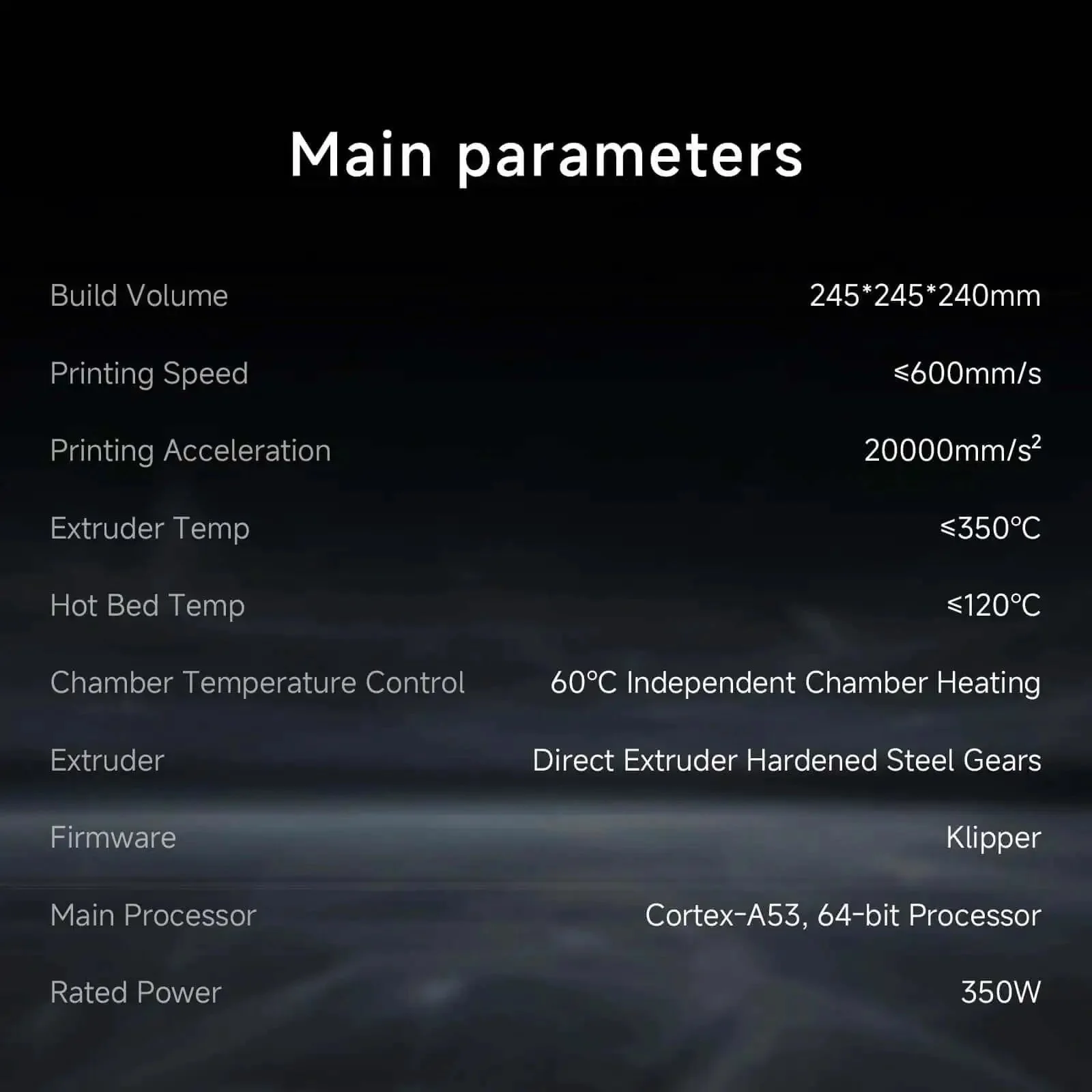 Rocket Fast 3D Printer With Auto Leveling And Camera, Dual Z Axis CoreXY, 600mm Per Second Print Speed, 350 Celsius Hotend, 60 Celsius Heated Chamber, Carbon Fiber Filament Ready, Tangle Detection, 9.65 by 9.65 by 9.45 Inch Build Area - Image 2