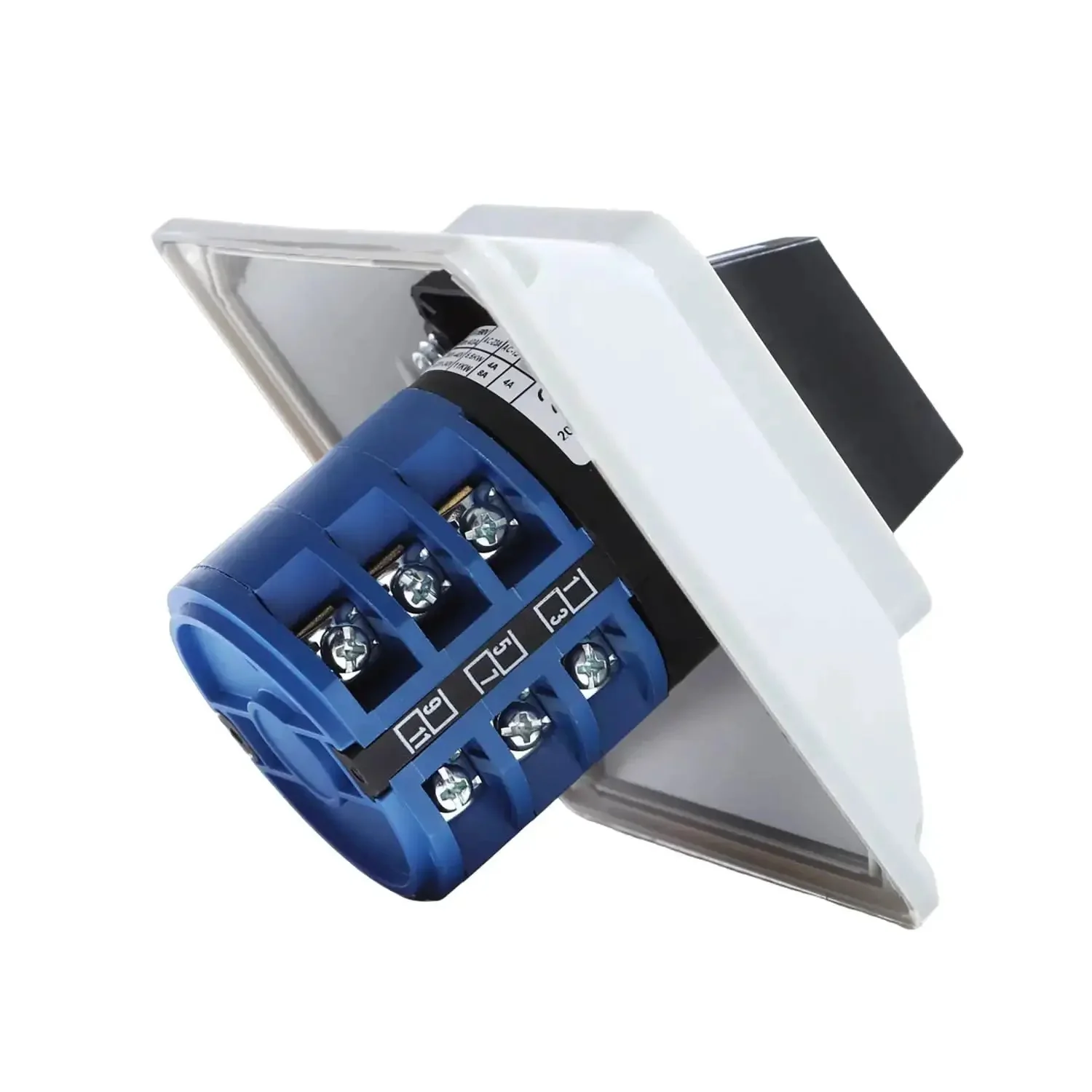 Rotary Changeover Switch Universal Selector Switch Enclosure Box 690V 40A 3 Position 3 Phase 12 Terminals Ideal For Beefy Industrial Power Control Safe Switching Flame Retardant PC Housing Copper Contacts - Image 3