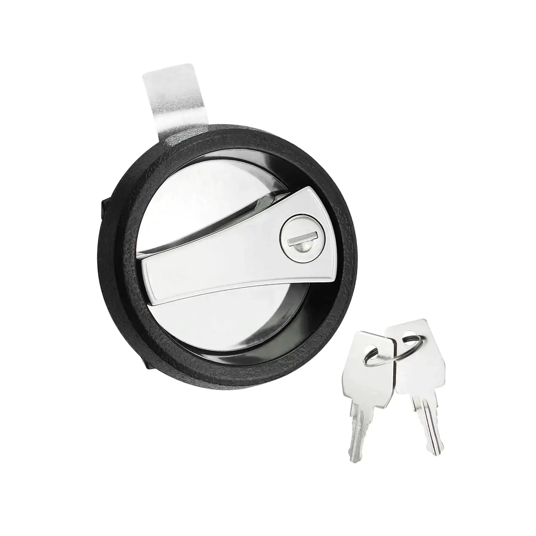 Round Cam Lock Security Lock Black For Electric Control Panels And Electrical Enclosures Tough As Nails Zinc Alloy Build Perfect For PLC Cabinets Telecom Boxes Transformers And Industrial Machinery