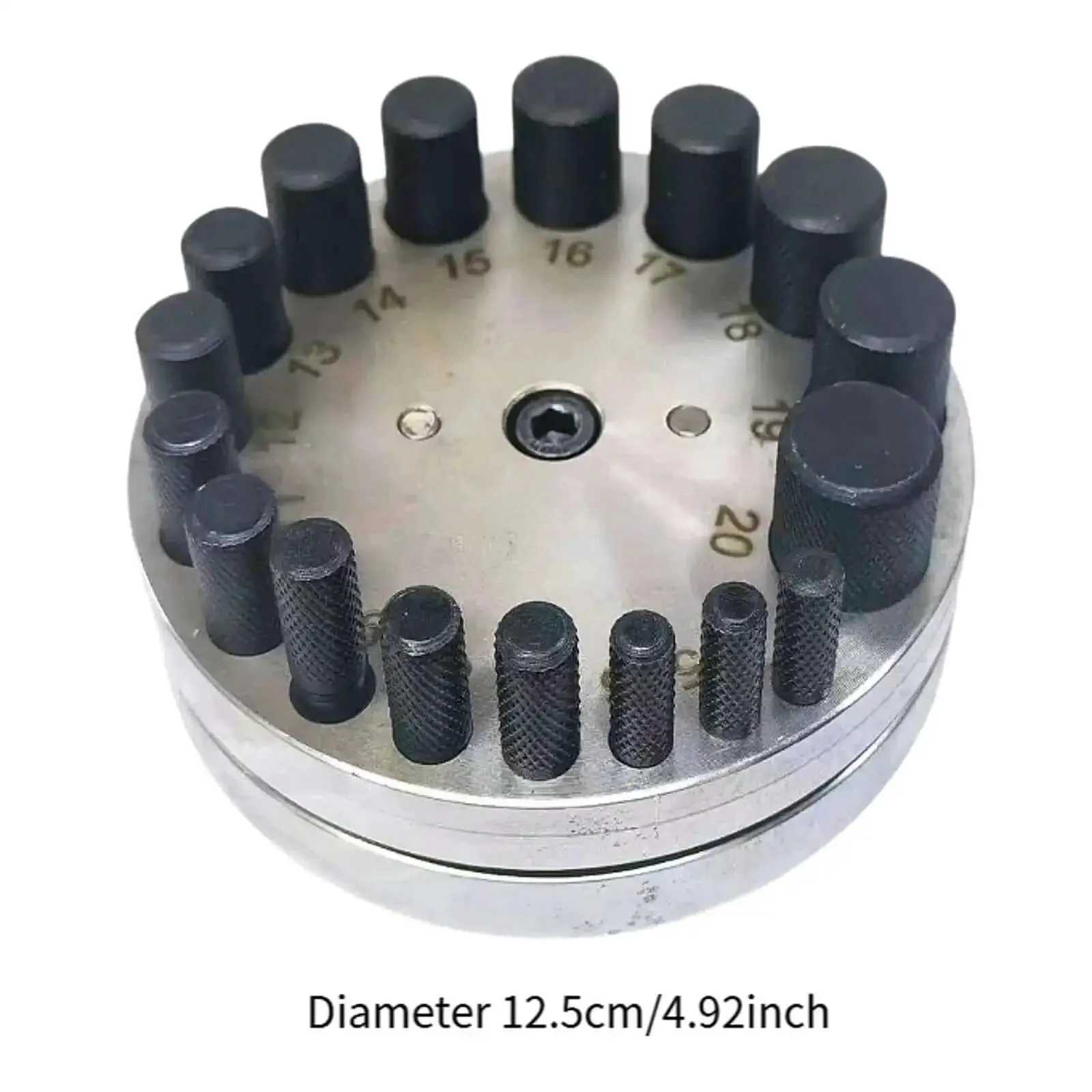 Round Disc Cutter Set For Jewelry And Metalworking Steel Pro Grade Kit With 17 Dies Precise 4mm To 20mm Hole Punch For Decals DIY Crafts Home Studio Heavy Duty Tool - Image 2