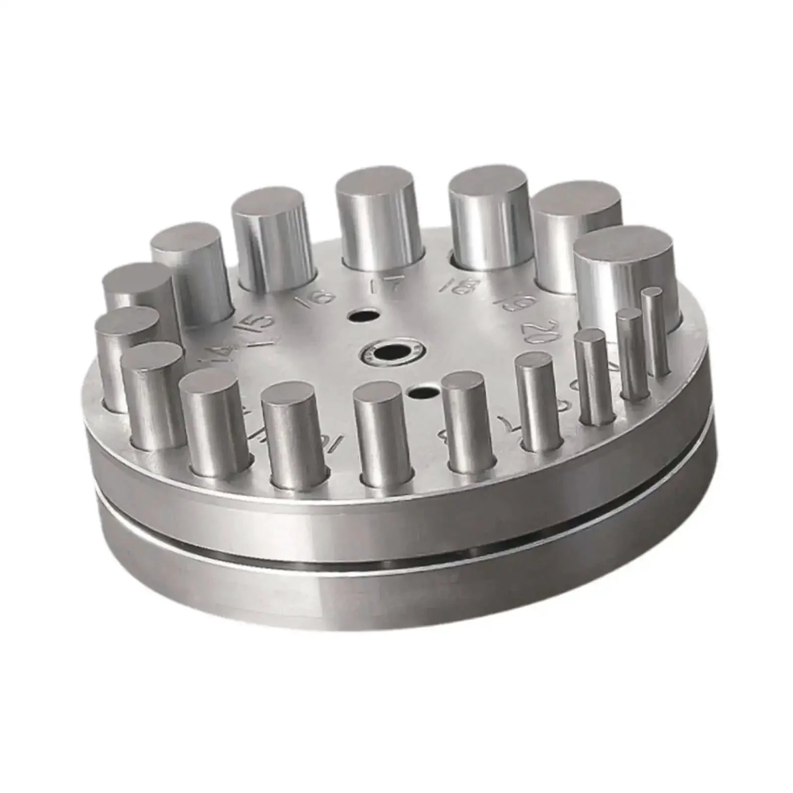 Round Disc Cutter Set Manual Round Punch Heavy Duty Coin Punch Tool For Jewelry Making And Metal Forming Die For Sheets Brass Gaskets Jewelers Compact 124mm Long 28mm High - Image 2