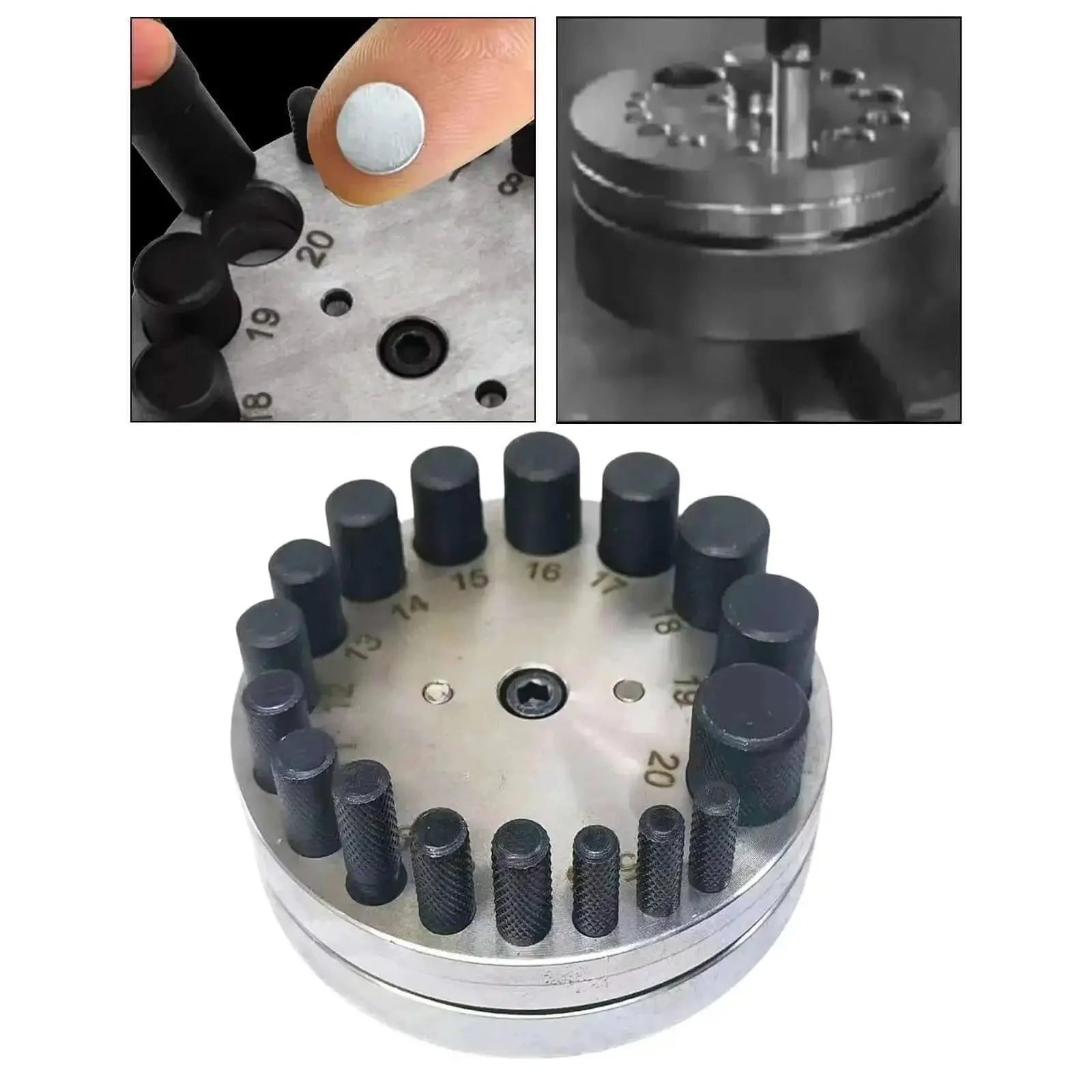 Round Disc Cutter Set Manual Round Punch Multipurpose Metal Hole Puncher For Jewelry Making And Crafting Durable Steel Tool Kit DIY Projects And Craft Lovers - Image 3