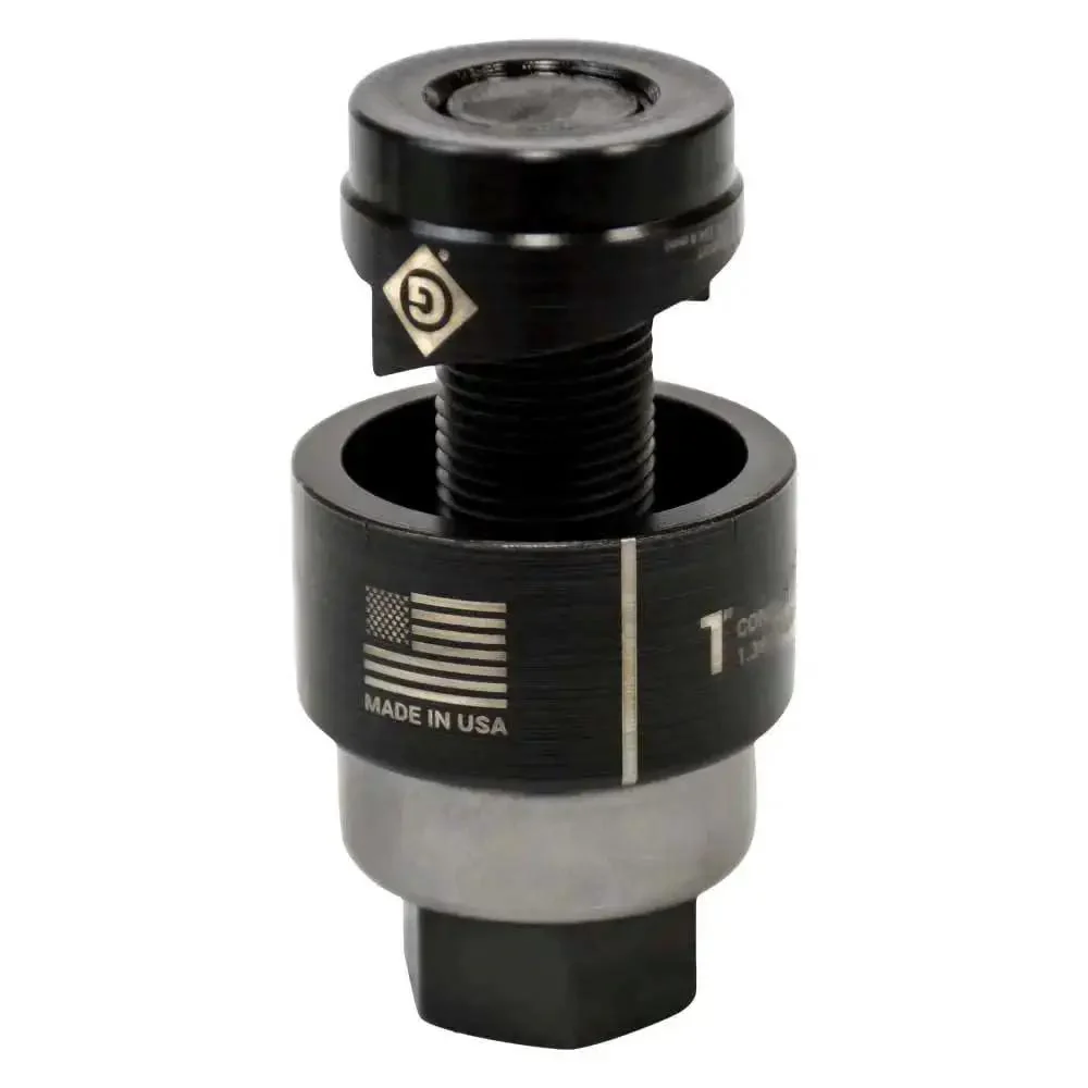 Round Knockout Punch 1 Inch Capacity For Mild Steel Up To 10 Gauge, Heavy Duty Punch Tool For Electrical Conduits And Boxes, Pro Grade Construction For Fast Clean Cuts - Image 5