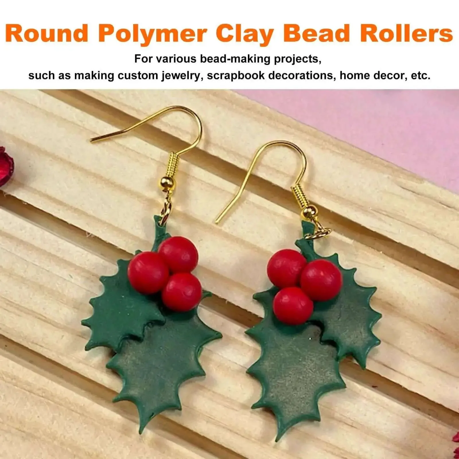 Round Shape Polymer Clay Bead Roller for DIY Jewelry, Bead Crafting Tool Set with 6mm, 8mm, 10mm, 12mm and 14mm Diameters, Two Pack Bead Roller Maker Kit for Consistent Round Beads - Image 6