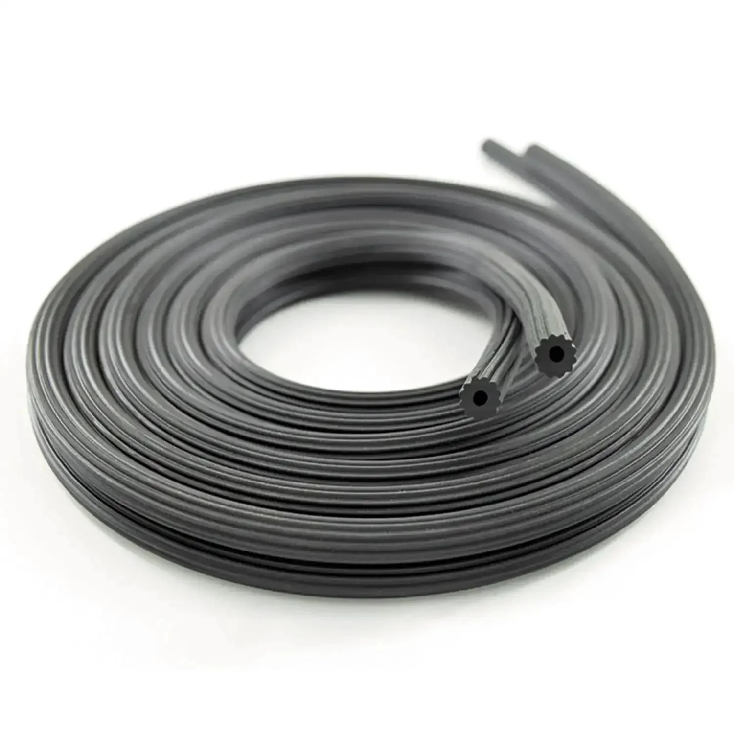 Round Window Screen Spline, 0.197 Inch Diameter, 100 Foot Roll for Replacement Screens, Fits 0.189 to 0.205 Inch Grooves, Durable PE Retainer Spline with Serrated Hollow Core, No-Fuss, Easy Cut and Install