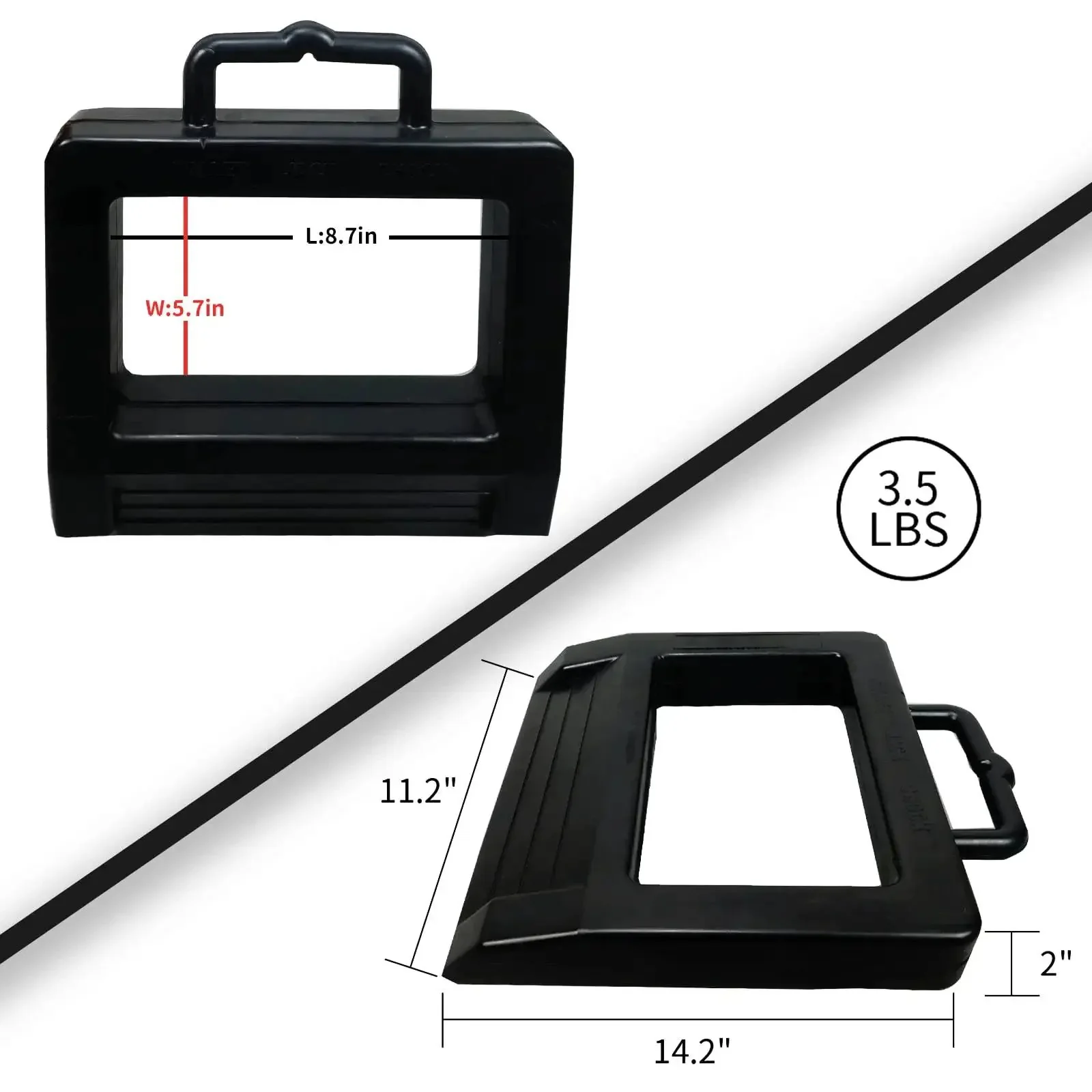 Rubber Pallet Jack Chock Heavy Duty Wheel Stopper For Pallet Jacks And Trucks Stabilizes Wheels For Safer More Efficient Handling 14.2 Inch Length By 11.2 Inch Width By 2 Inch Height Black - Image 7