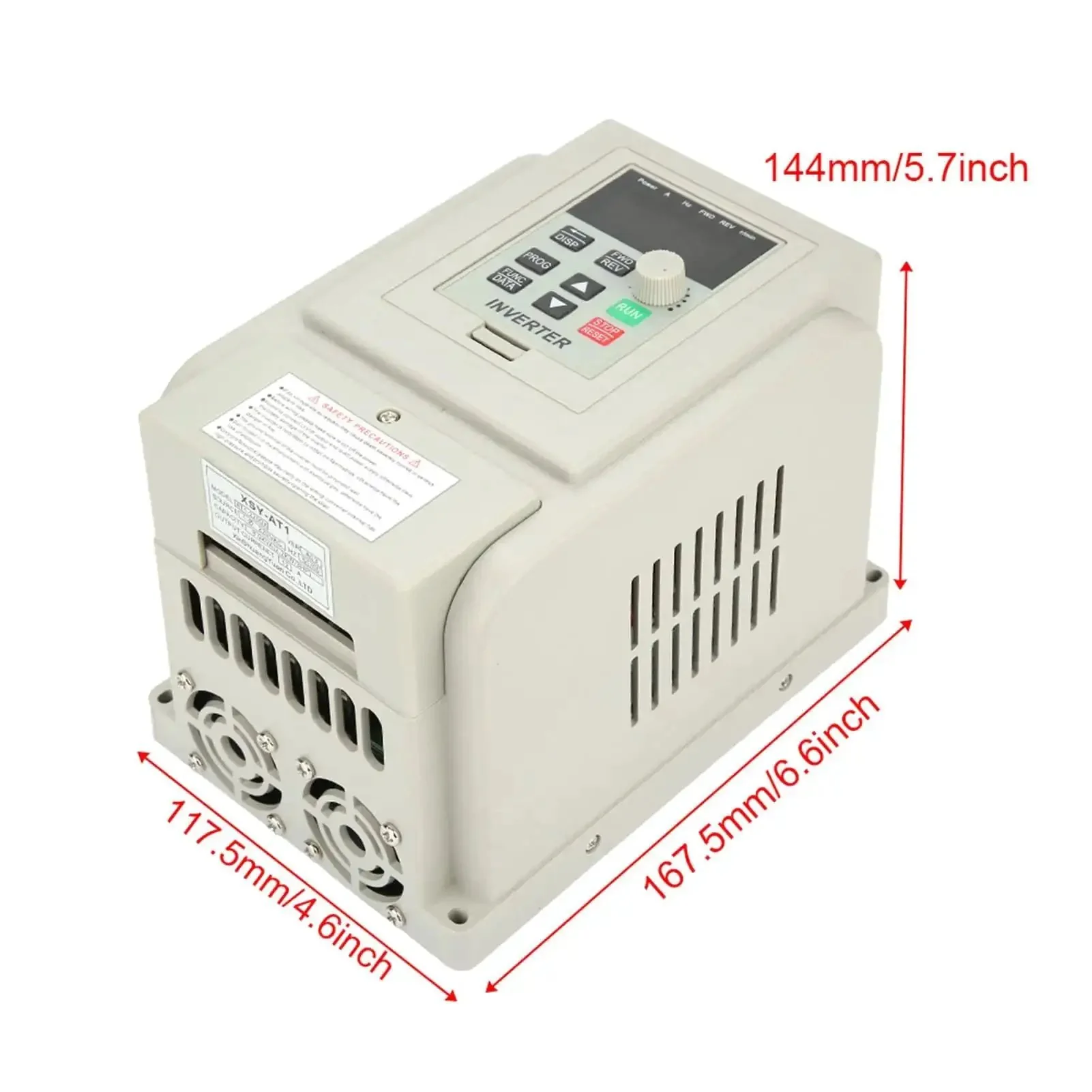 Rugged 2.2kW Variable Frequency Drive VFD For 120V To 220V Single Phase And 3 Phase Motors Easy Terminal Wiring Big Heat Sink Anti Trip Protection Smooth No Nonsense Speed Control For Industrial AC Motors - Image 5