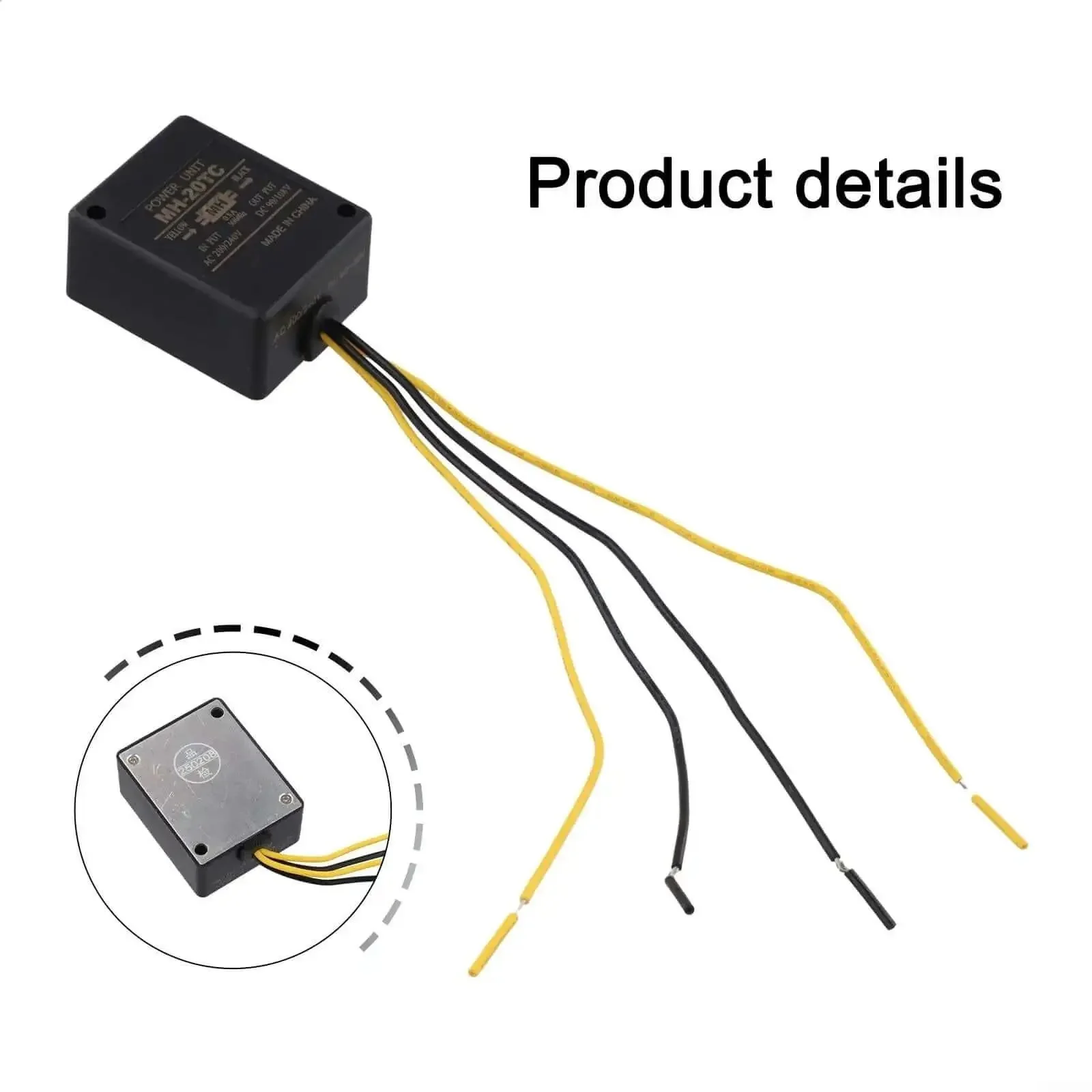 Rugged Electromagnetic Brake Rectifier With Minimal Vibration For Ultra Smooth Operation Built Tough With ABS Shell Epoxy Potting And CNC Aluminum Heat Dissipation Plate Model MH20TC - Image 4