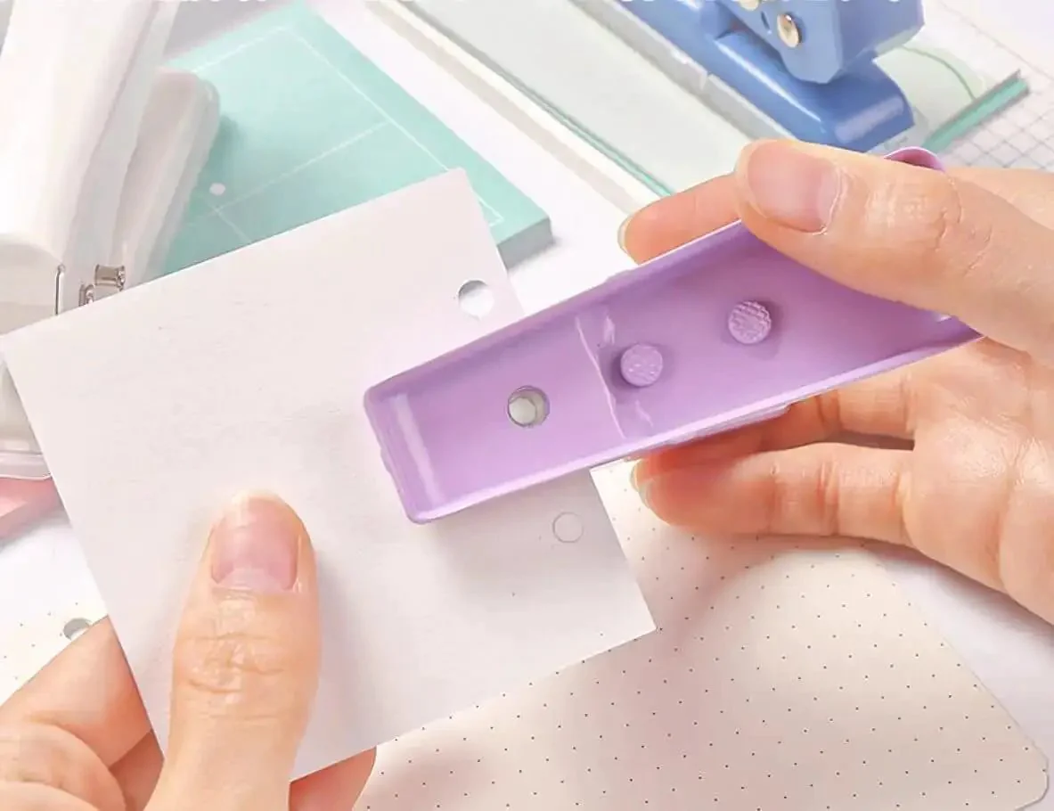 Rugged Heavy Duty Single Hole Punch For Papers And Crafts 40 Sheets Capacity One Quarter Inch Purple Hole Puncher Built To Last Metal Construction Durable For Scrapbooks Cards And Tags - Image 4