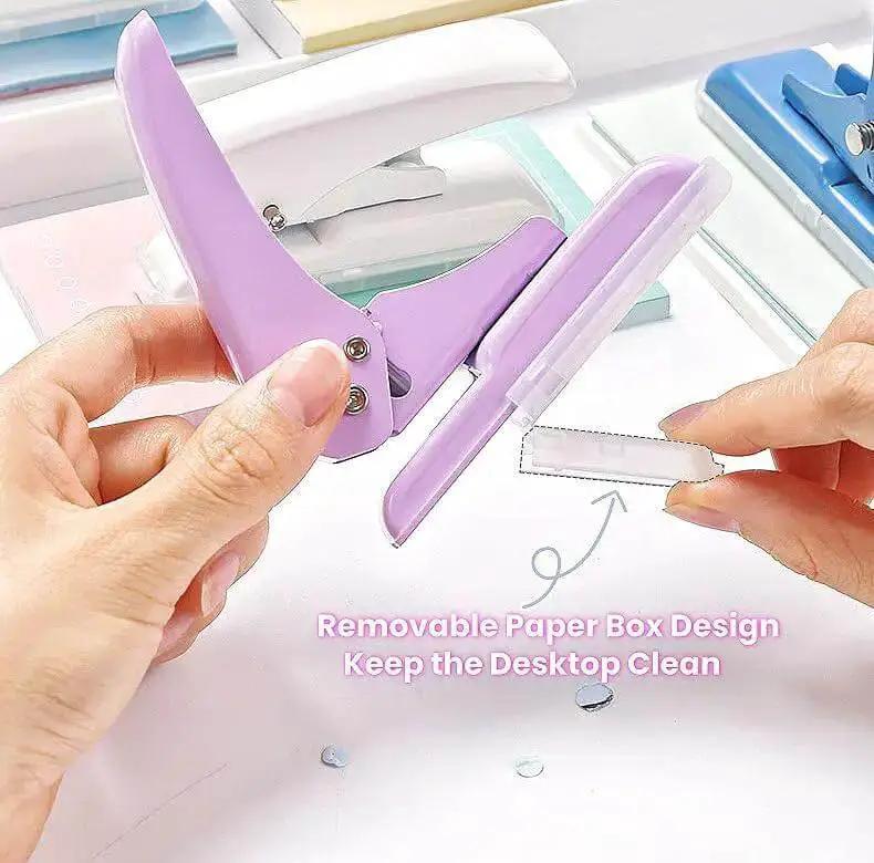 Rugged Heavy Duty Single Hole Punch For Papers And Crafts 40 Sheets Capacity One Quarter Inch Purple Hole Puncher Built To Last Metal Construction Durable For Scrapbooks Cards And Tags - Image 5